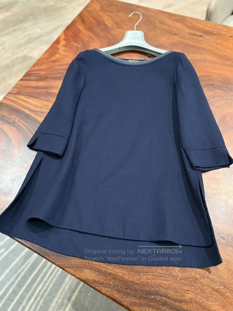 Loro Piana Loro Piana Dark Blue Wool Dress Size XS / US 0-2 / IT 36-38 - 3 Thumbnail