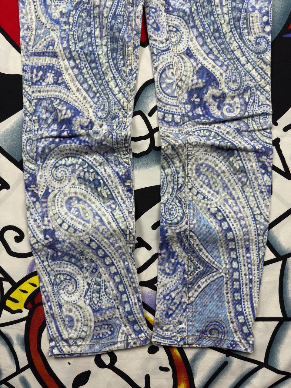 Etro ETRO Milano Luxury Designer Jeans Paisley Slim Pants Size 30 Size 30" / US 8 / IT 44 - 6 Thumbnail