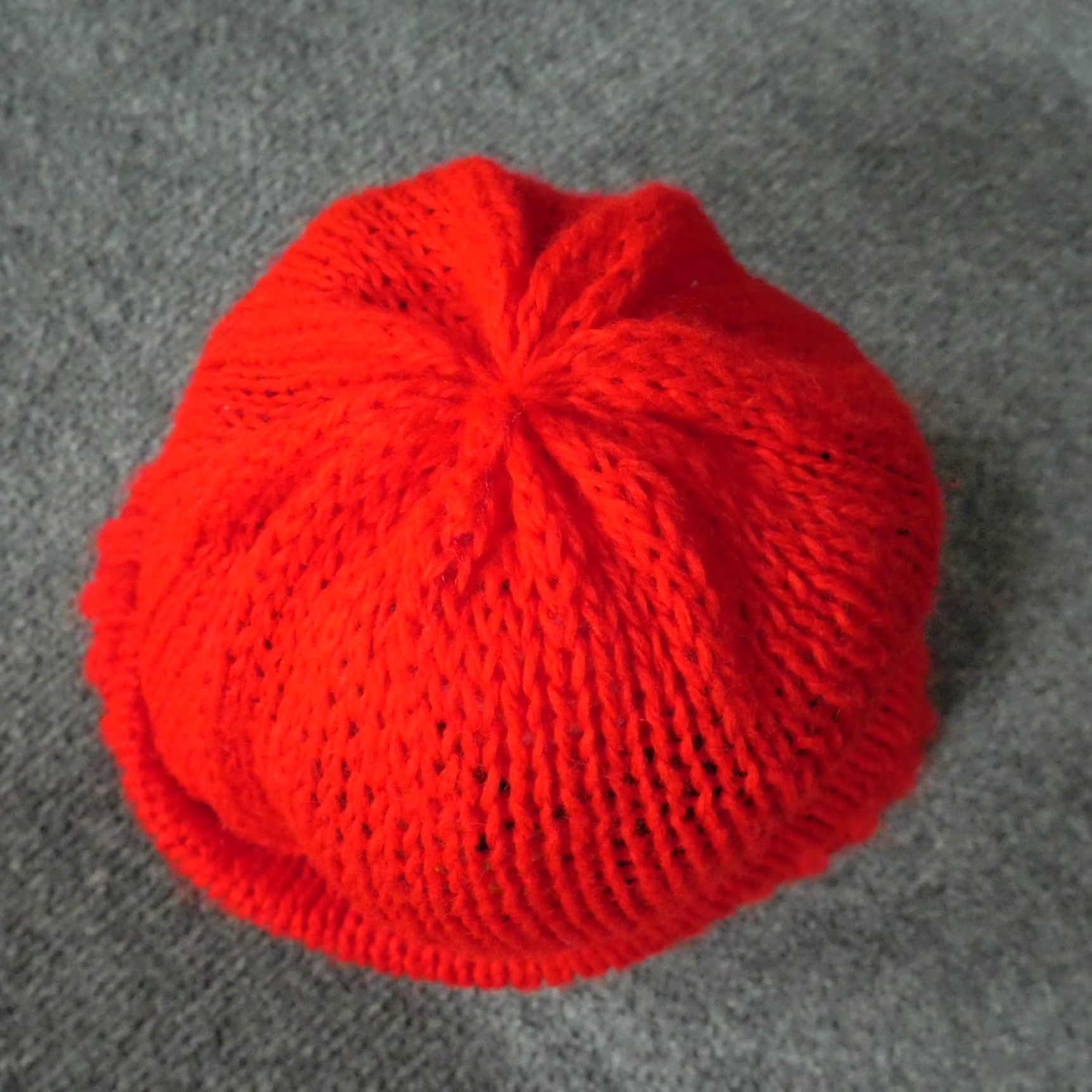 Vintage VINTAGE Beanie Hat Adult One Size Red 80s 90s Geometric Knit Acrylic Men Winter Fall Spring Summer Casual Men Beanie Red Vintage Size ONE SIZE - 5 Thumbnail
