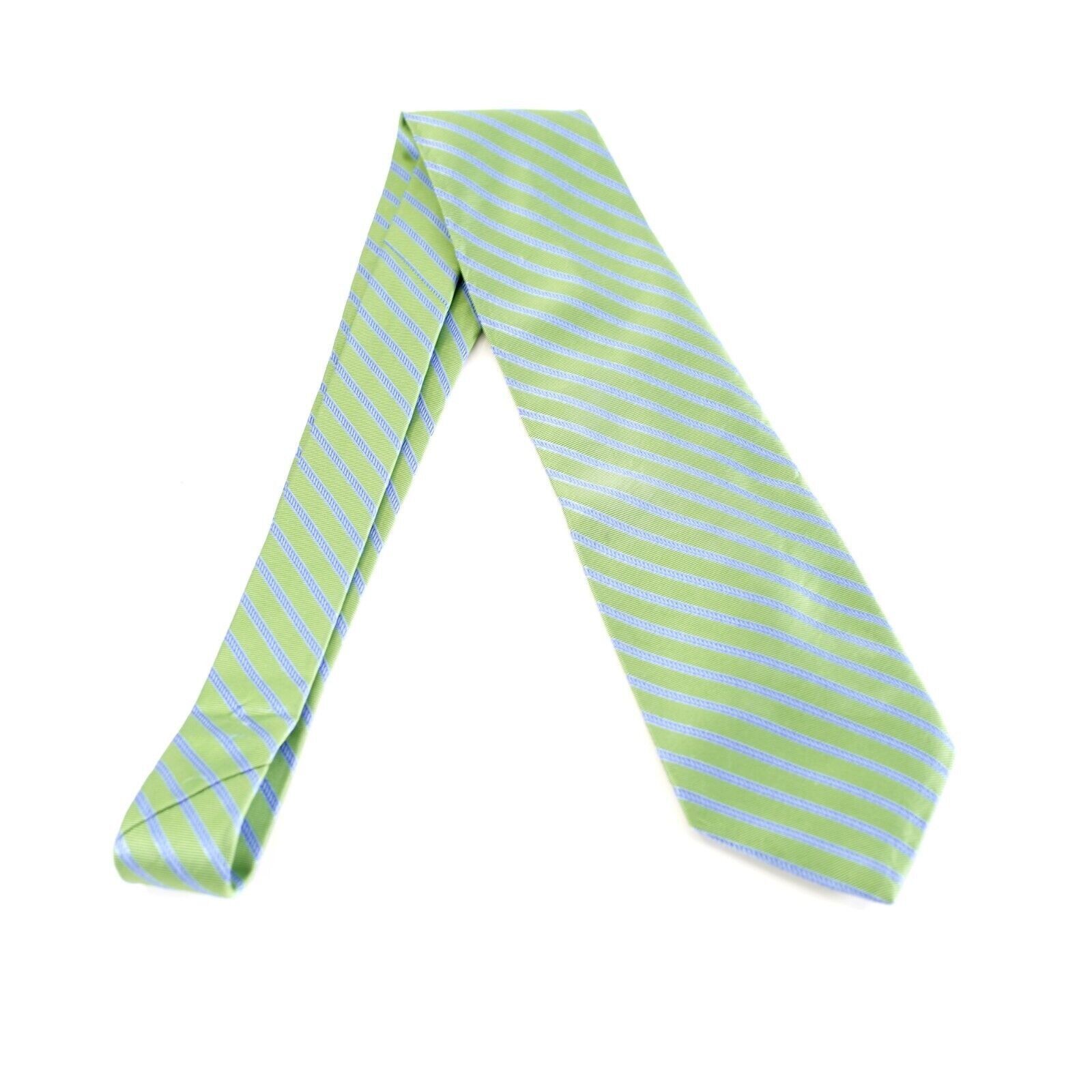 Brooks Brothers Brooks Brothers 346 Stain Resistant Green Blue Striped Woven Size ONE SIZE - 5 Thumbnail