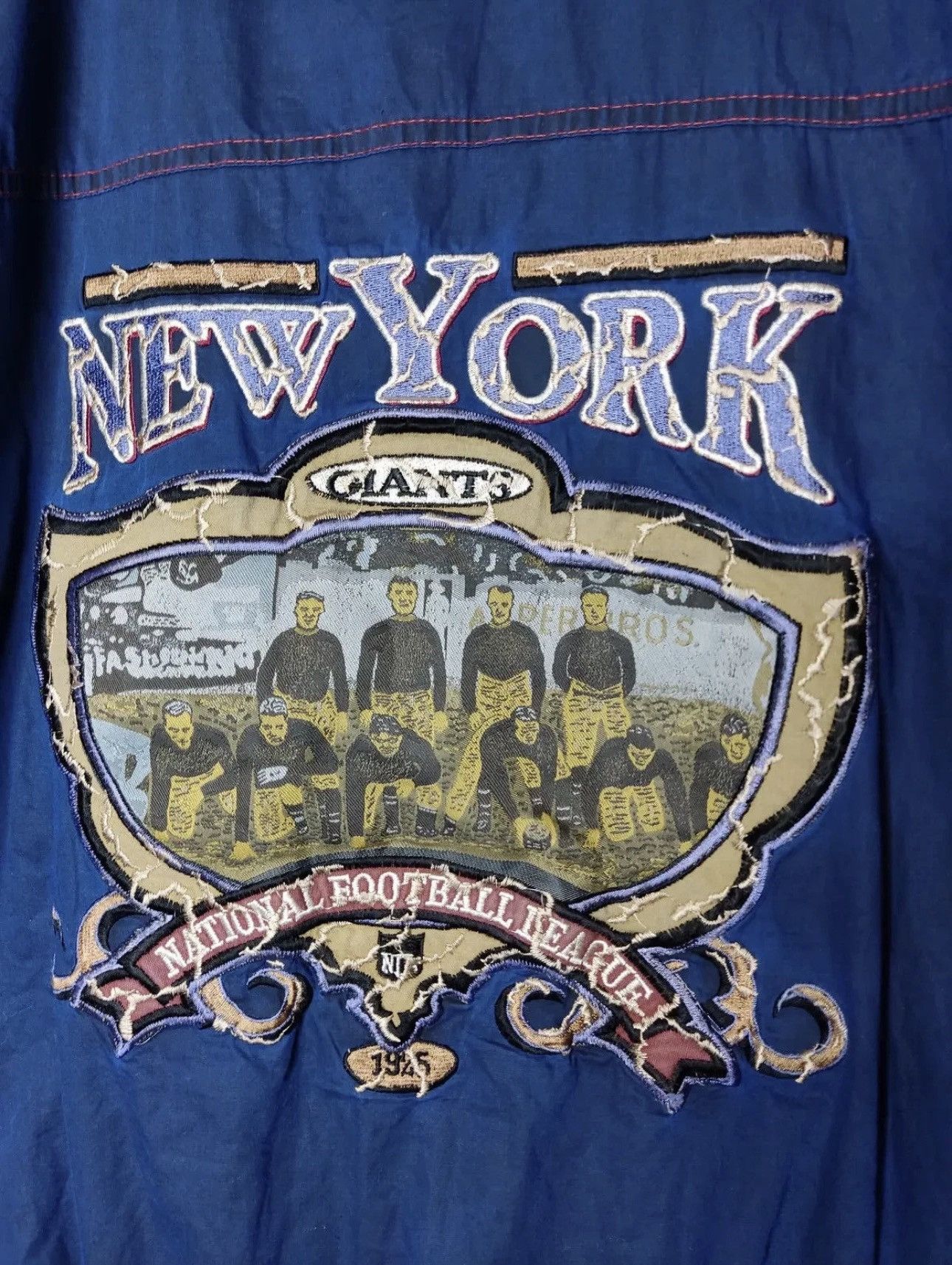 NFL NFL New York Giants Throwbacks Vintage Bomber Jacket Size US XL / EU 56 / 4 - 5 Thumbnail