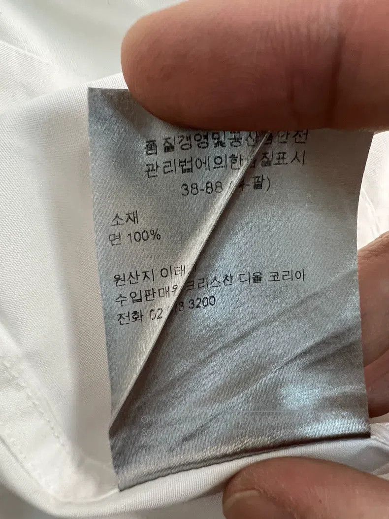 Dior Dior Size 48 White long-sleeved shirt Size US XXS / EU 40 - 8 Thumbnail