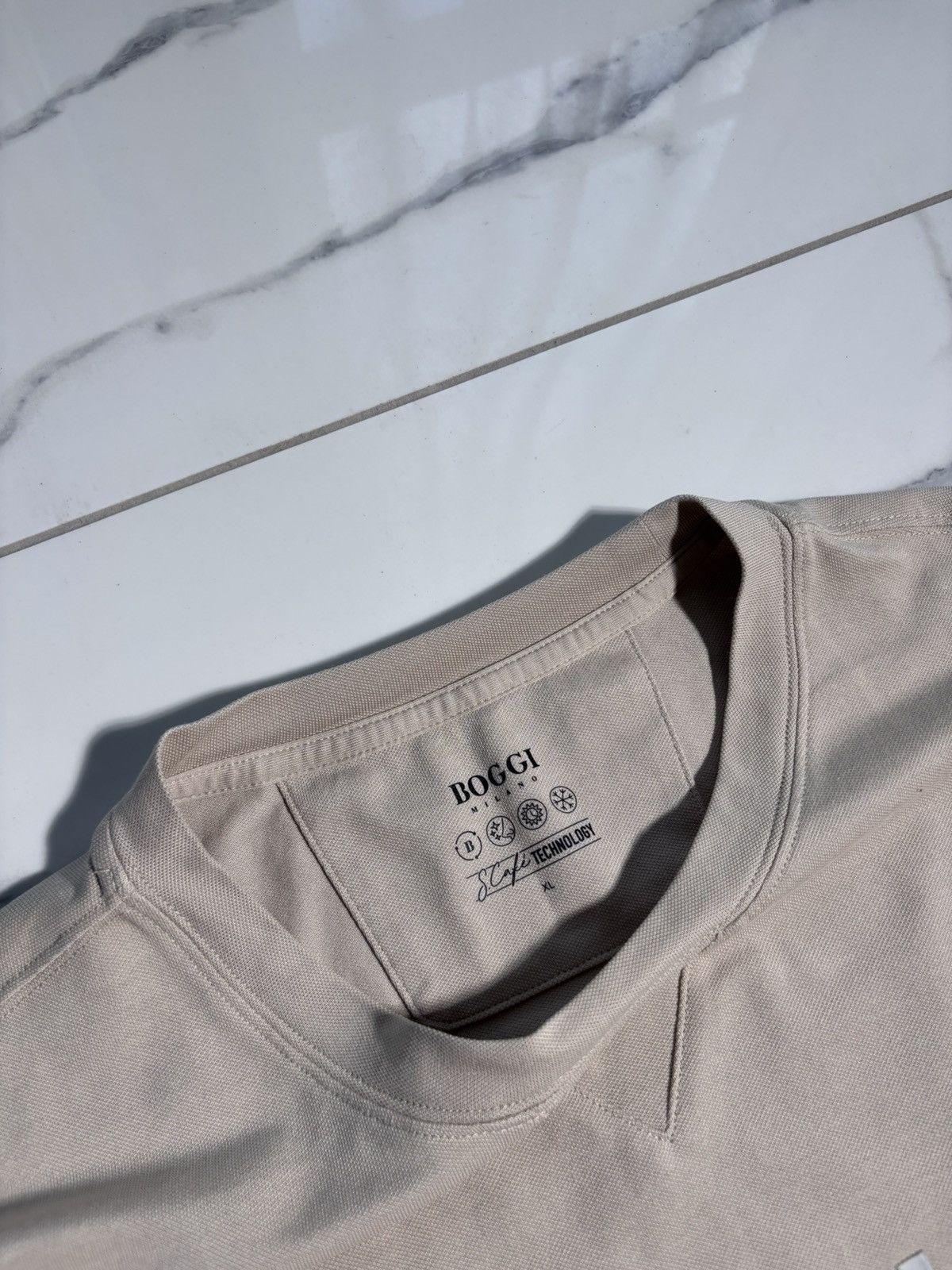 Boggi Boggi Milano Tshirt „TECH YOUR TIME” Logo Designer Italy Size US XL / EU 56 / 4 - 5 Thumbnail