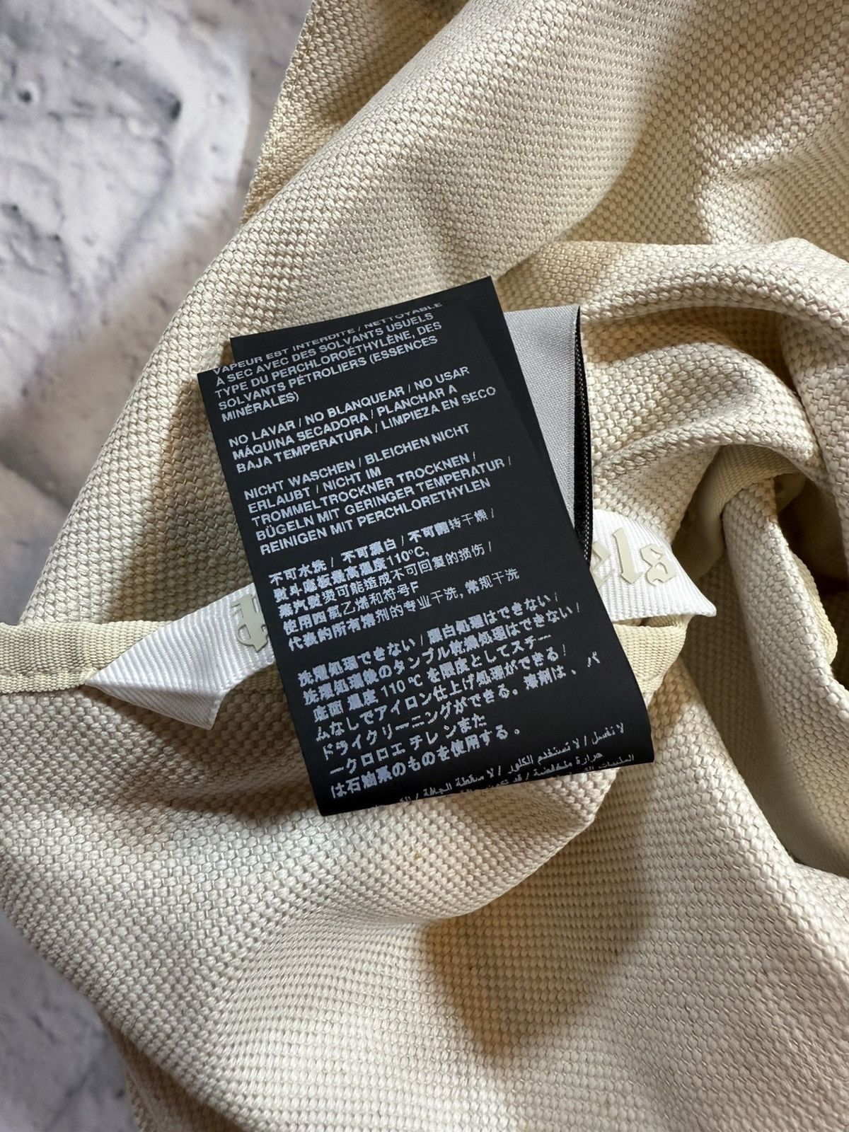 Palm Angels Palm Angels Miami Beach Cotton Canvas Shopper Bag Tote NWT Size ONE SIZE - 8 Thumbnail