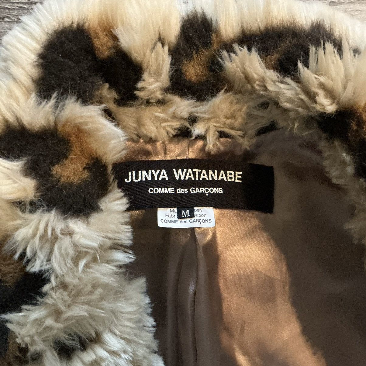Junya Watanabe FW18 Jacquard Cheetah Faux Fur Coat Size US M / EU 48-50 / 2 - 7 Thumbnail