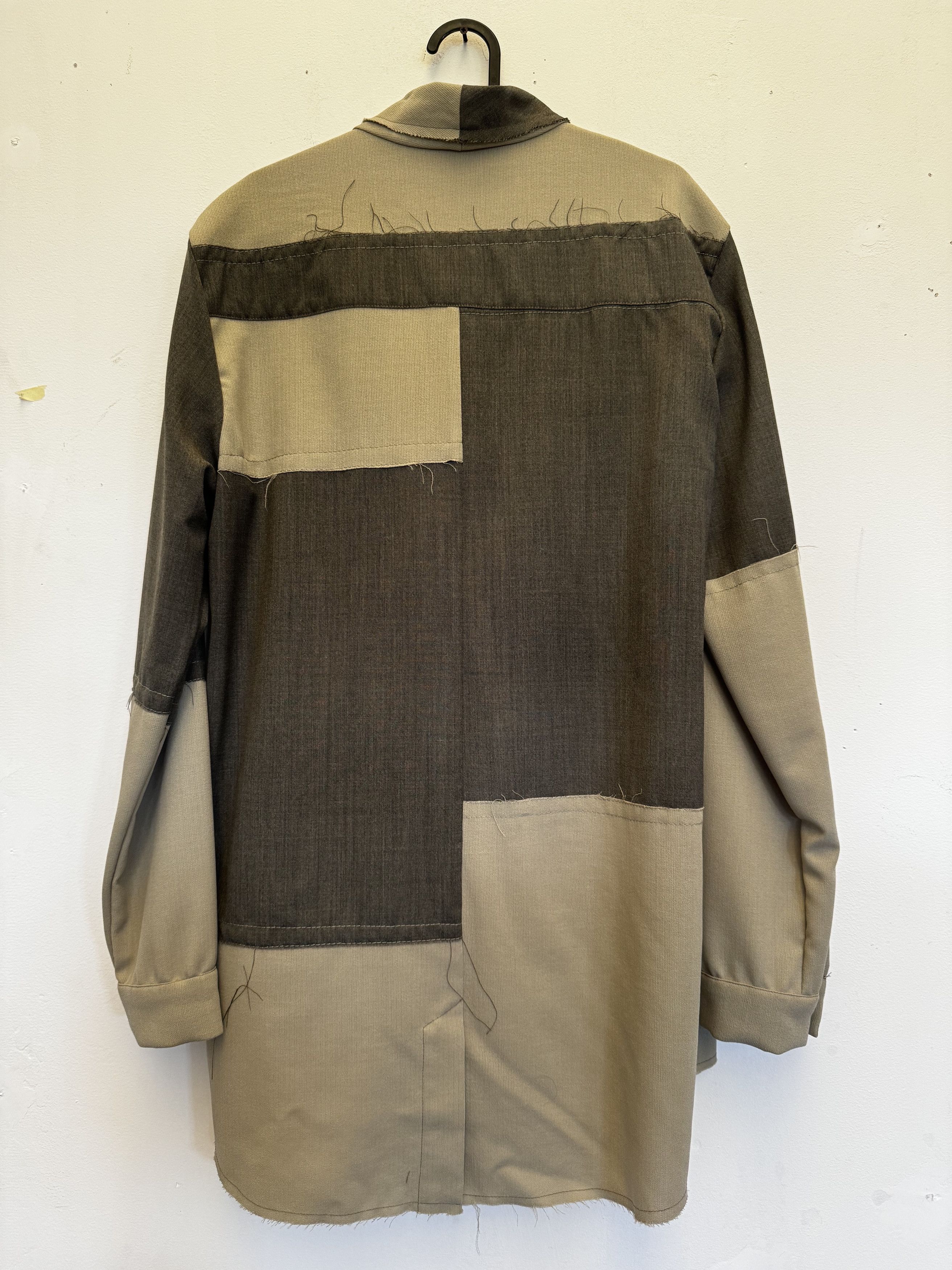 Mavranyma Patchwork wool shirt Size 48R - 4 Thumbnail