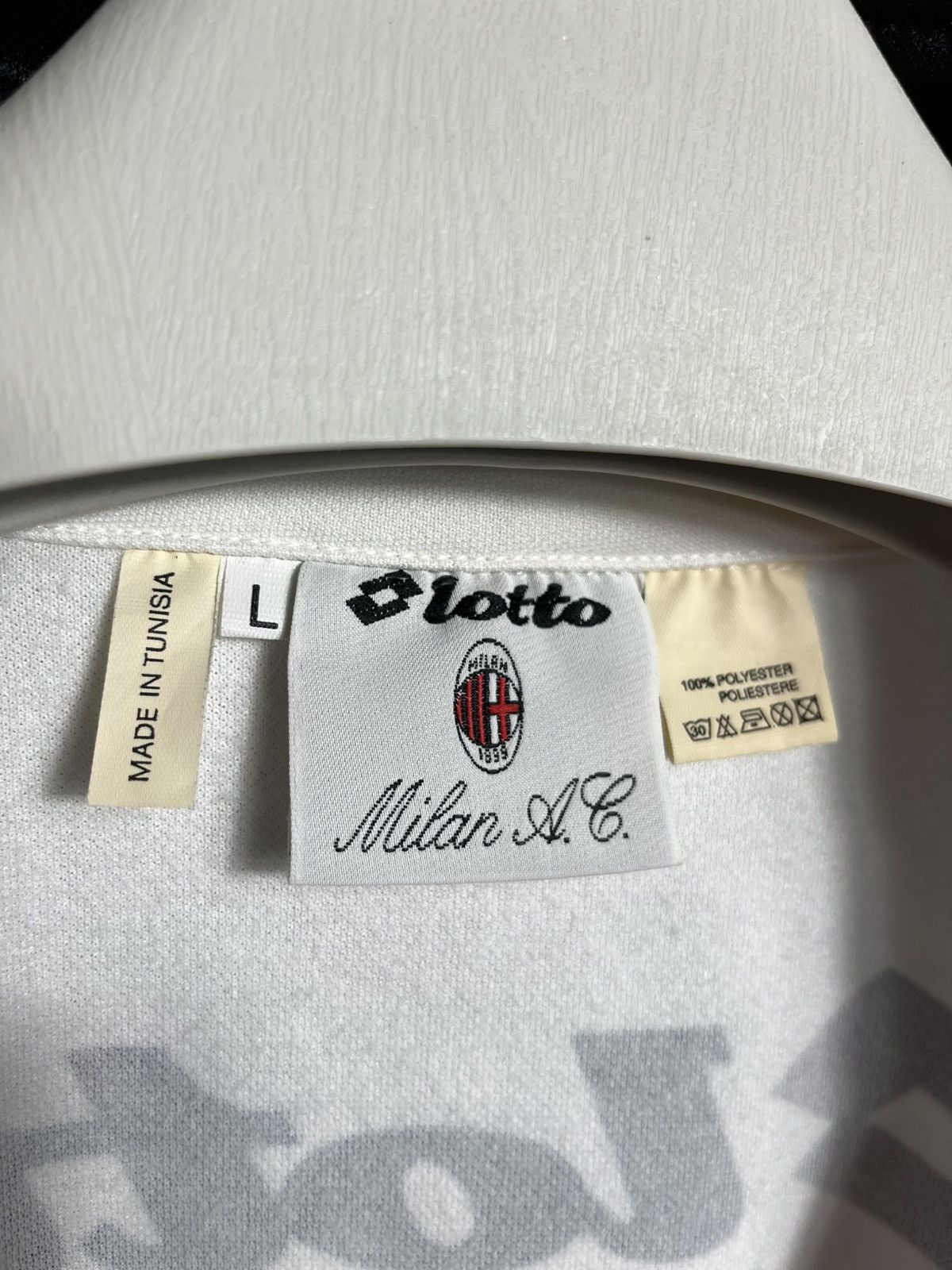 Lotto Sport RARE 1993 1994 AC Milan Lotto Track Jacket Italia Training Size US L / EU 52-54 / 3 - 7 Thumbnail