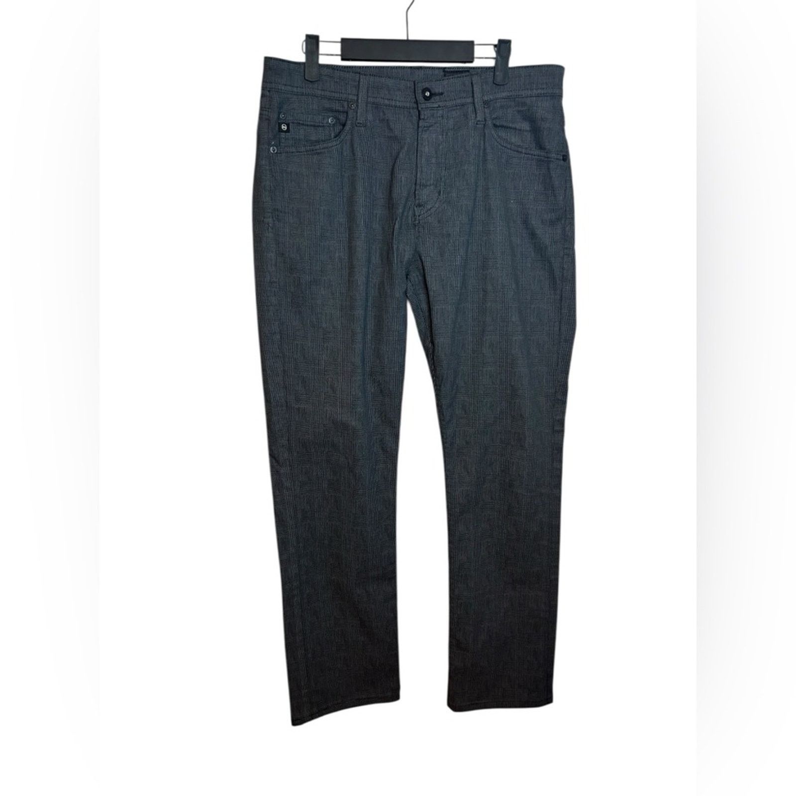 AG Adriano Goldschmied Adriano Goldschmied Everett Slim Straight Houndstooth Pant Size US 32 / EU 48 - 1 Thumbnail