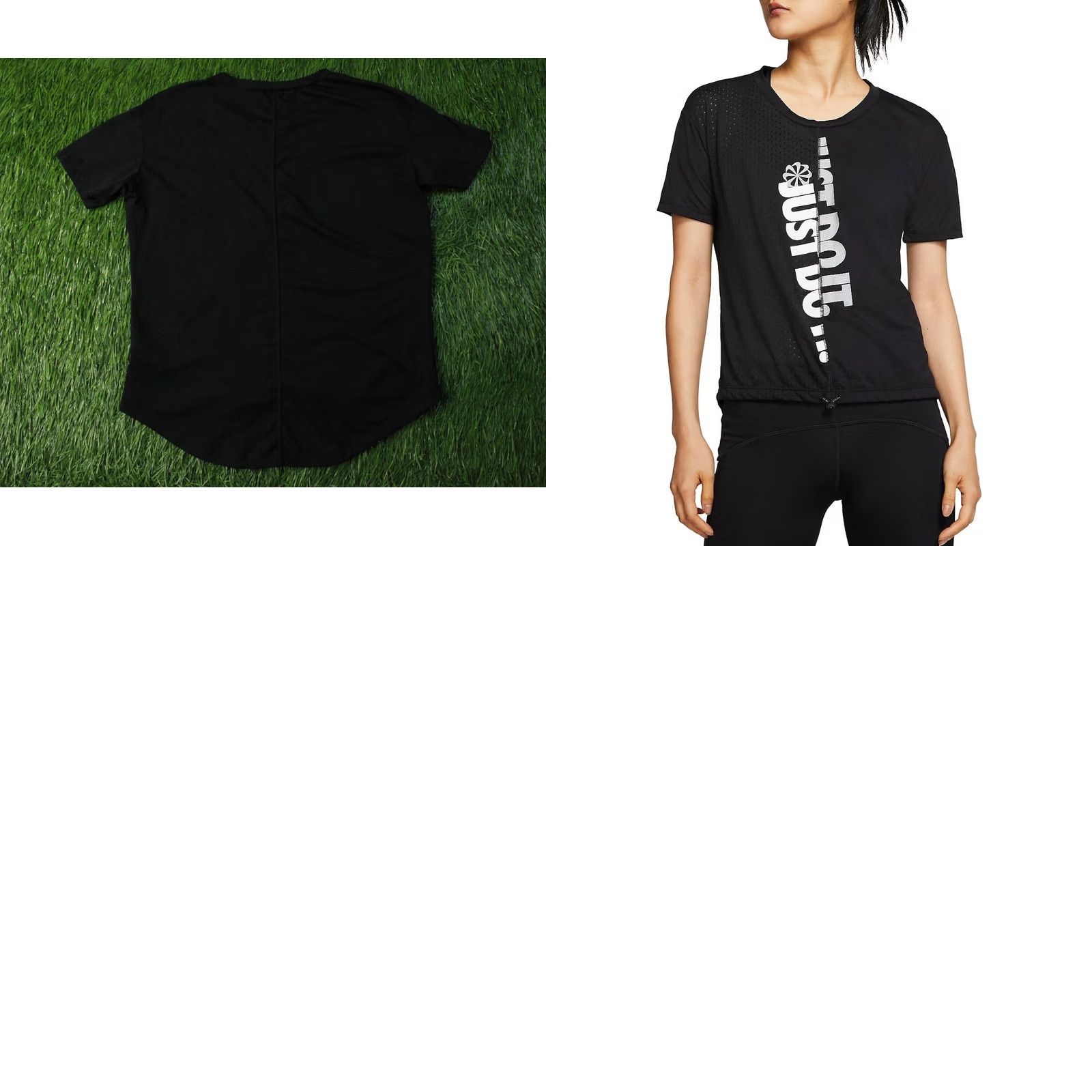 Nike Nike JUST DO IT RUNNING DRI-FIT 2020 WOMEN RUN SHIRT JERSEY TEE SIZE M Black Size M / US 6-8 / IT 42-44 - 8 Thumbnail