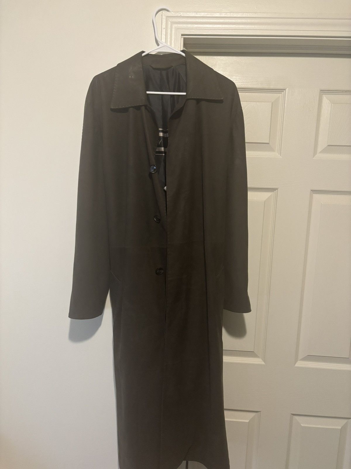 Brioni Brioni Suede Trenchcoat Size US L / EU 52-54 / 3 - 1 Thumbnail