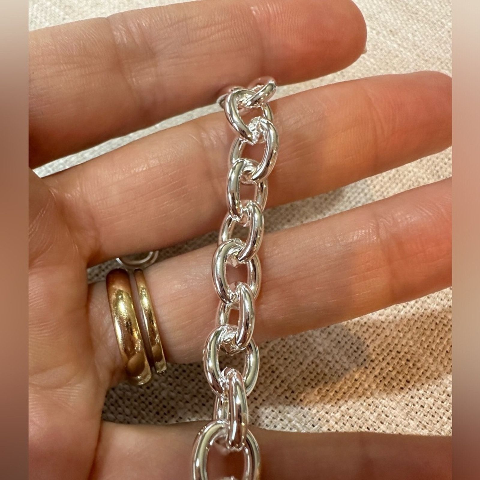 Other Sterling Silver 8-Inch Basic Chain Bracelet Size ONE SIZE - 3 Thumbnail