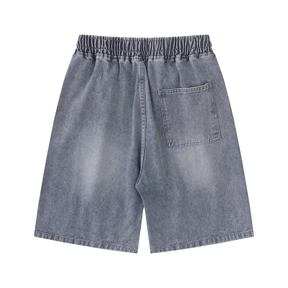 Japanese Brand × Jean Star cut washed street loose casual denim shorts Size US 32 / EU 48 - 2 Thumbnail