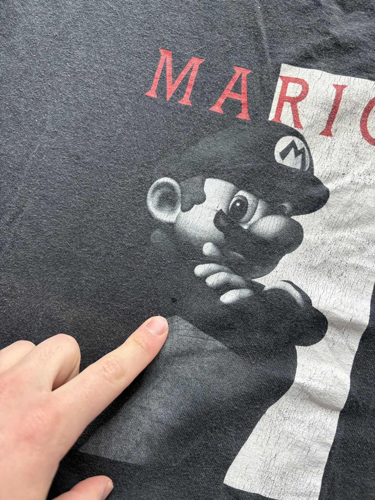 Vintage Vintage Y2K Mario Graphic Tee Scarface Style Size US M / EU 48-50 / 2 - 5 Thumbnail