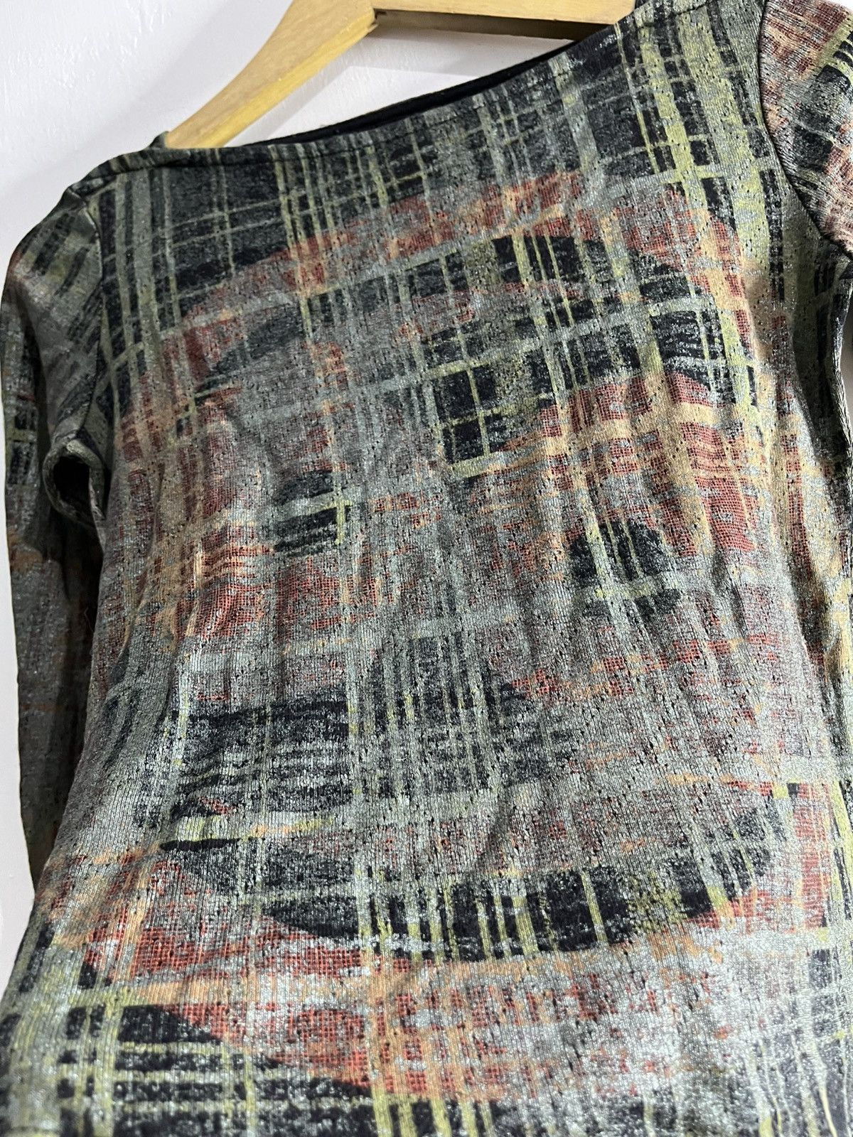 Custo Barcelona Custo barcelona abstract waxed longsleeve tshirt Size XS / US 0-2 / IT 36-38 - 4 Thumbnail