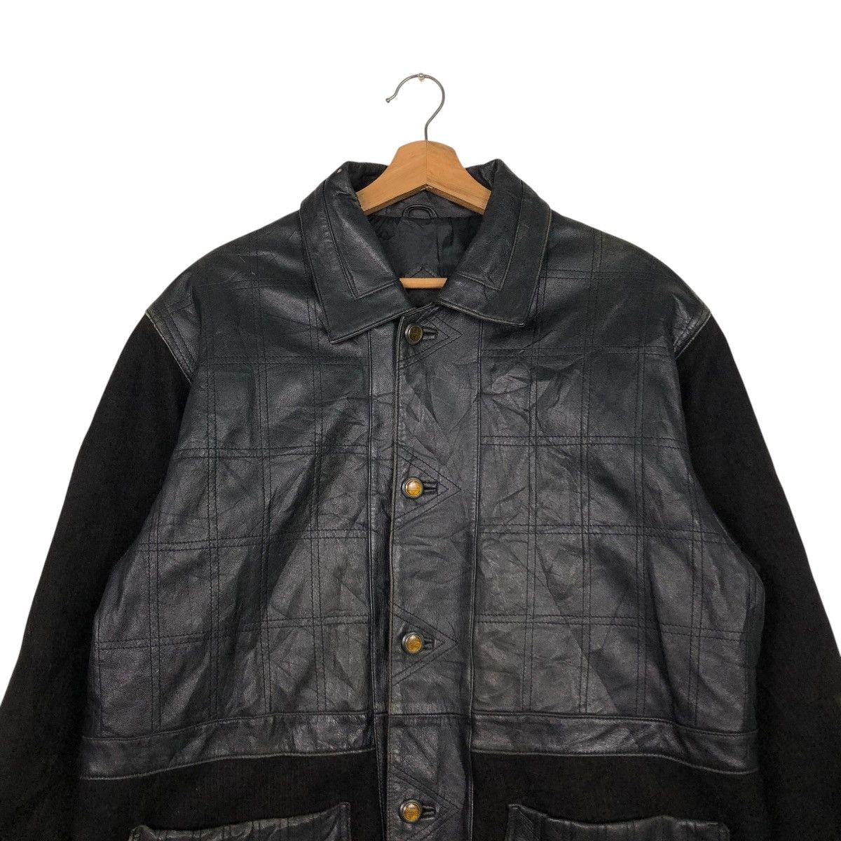Japanese Brand 🔥VINTAGE BIKER LEATHER JACKET GO & GODON ISSEY MIYAKE Size US M / EU 48-50 / 2 - 5 Thumbnail