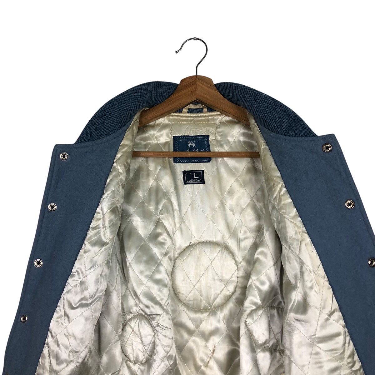 Japanese Brand 📌Vintage Wool Varsity Jacket Mac Beth Big Logo Full Patches Size US L / EU 52-54 / 3 - 15 Thumbnail