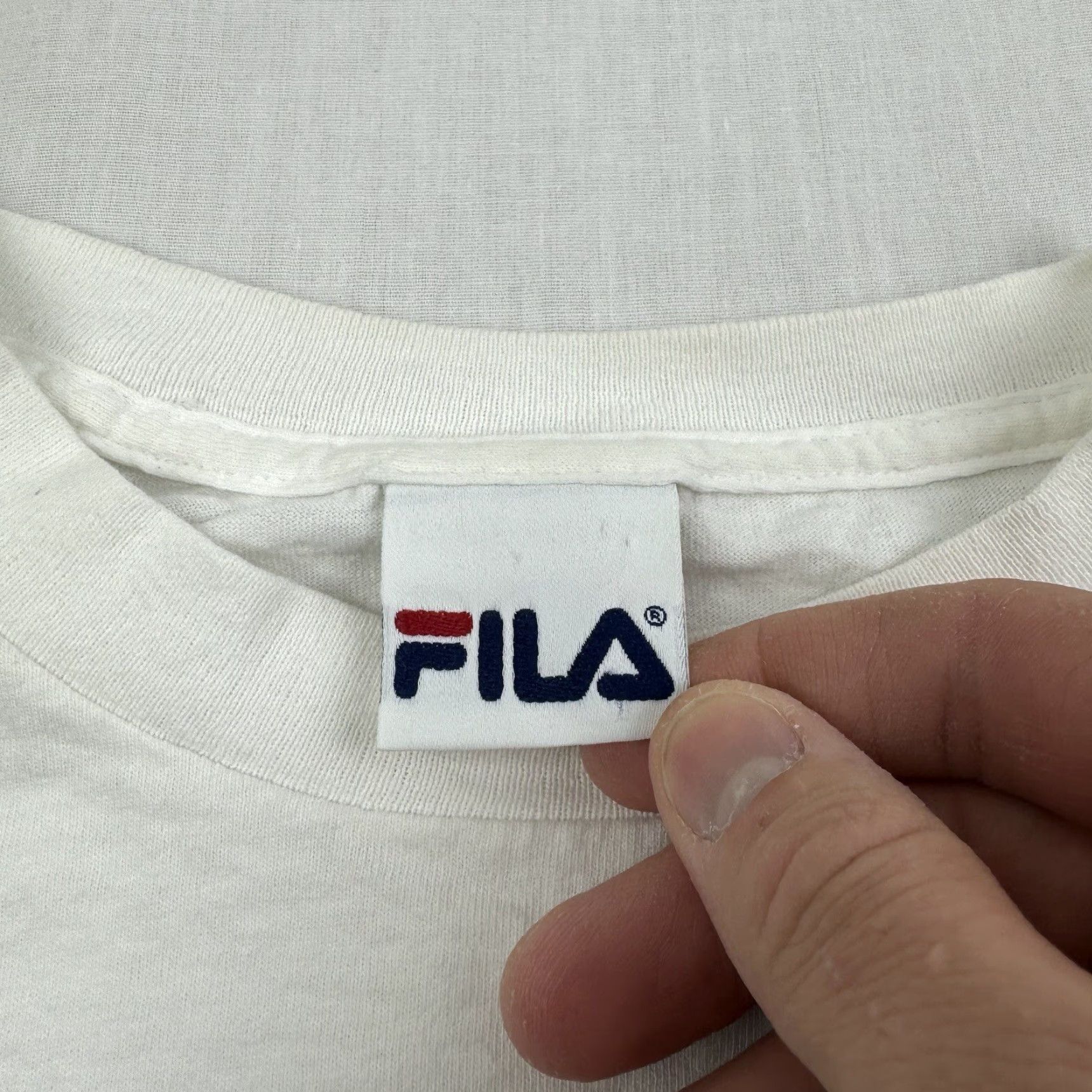 Fila VINTAGE FILA Shirt Adult XL White Logo 90s Mens XL White Logo VTG 90s Size US XL / EU 56 / 4 - 6 Thumbnail