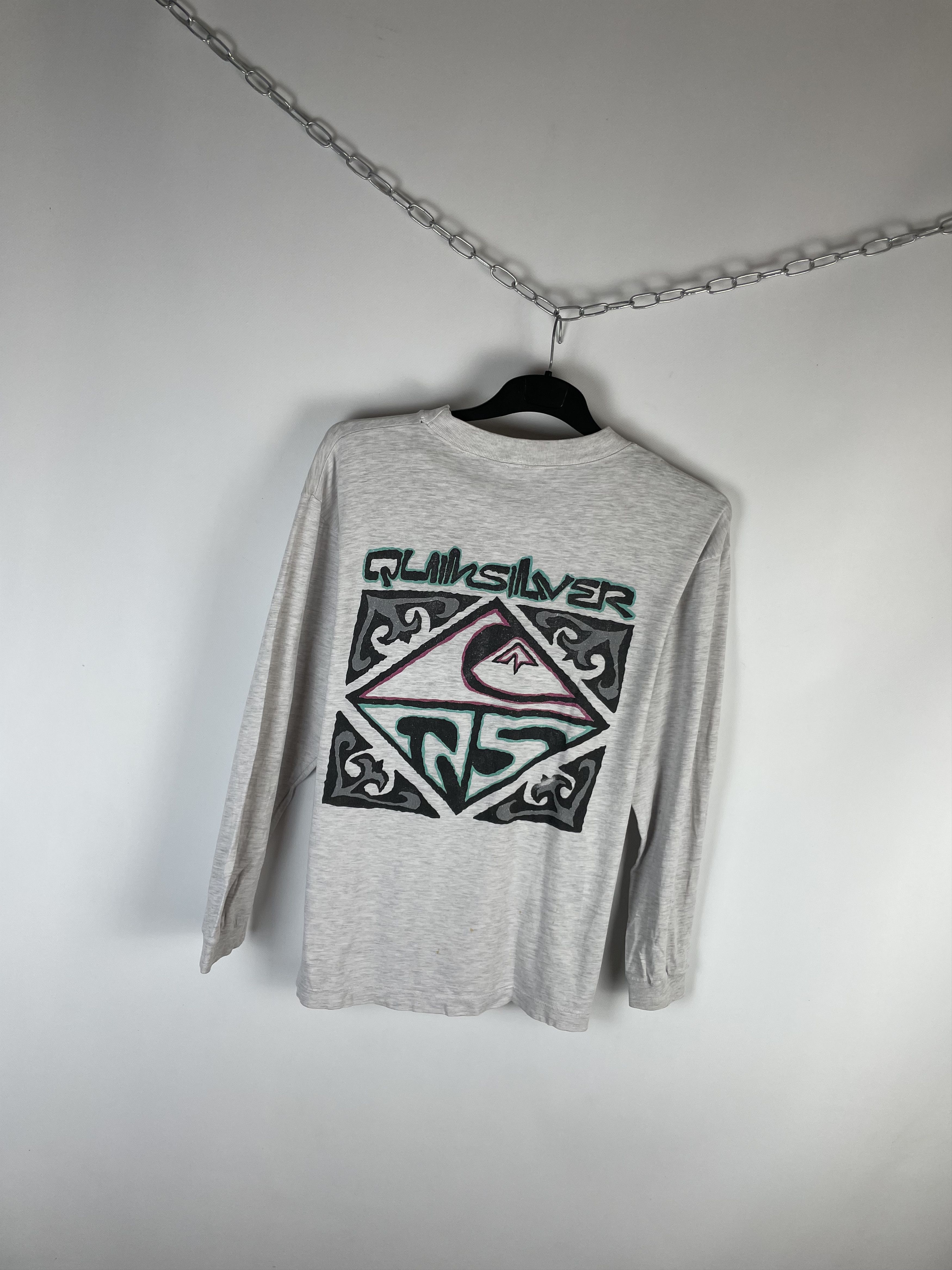 Quiksilver Vintage 90s Surf Quicksilver Long Sleeve Size US L / EU 52-54 / 3 - 2 Thumbnail