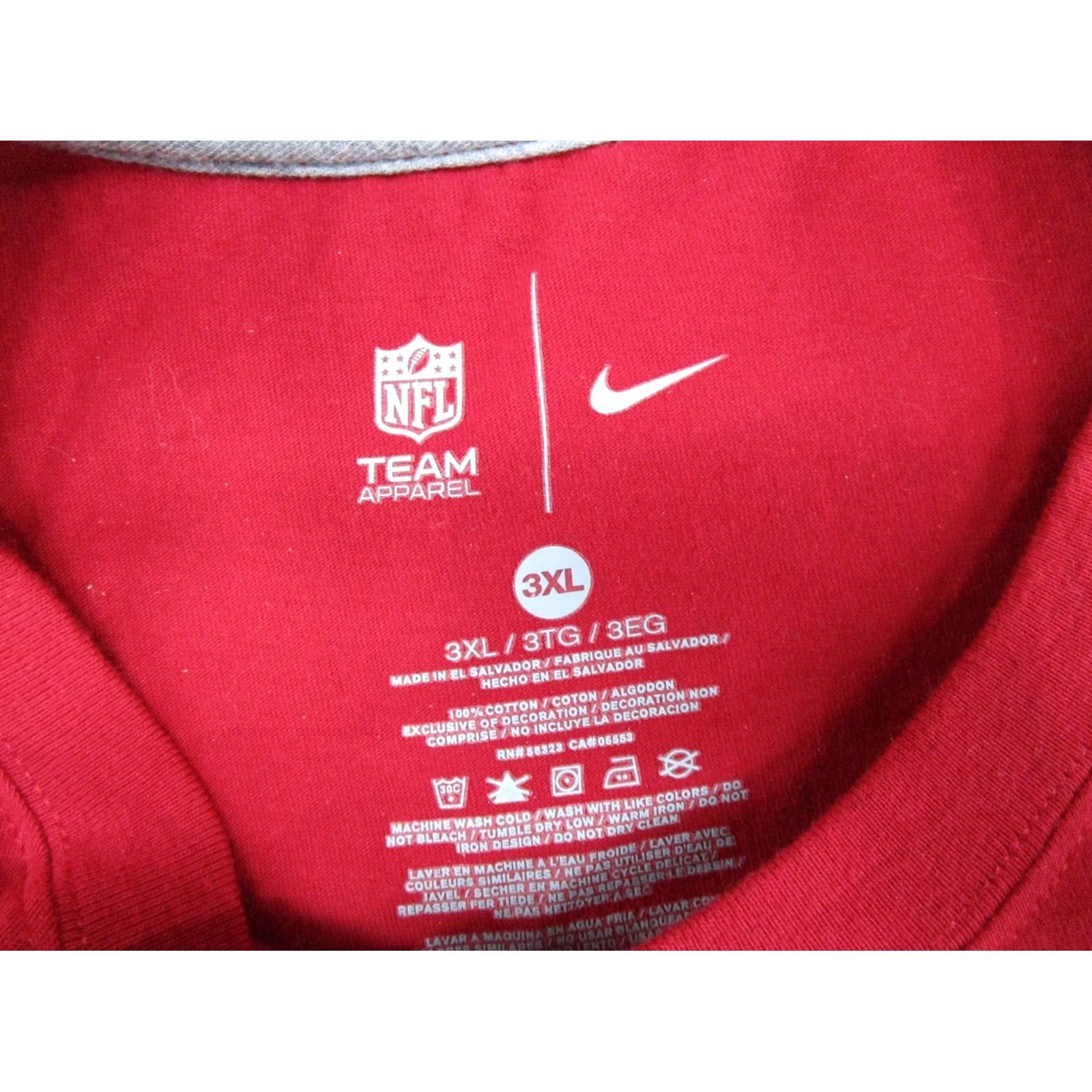 Nike Nike Shirt Mens 3XL Red NFL Team Apparel Arizona Cardinals Logo Graphic Size Size US XXL / EU 58 / 5 - 3 Thumbnail
