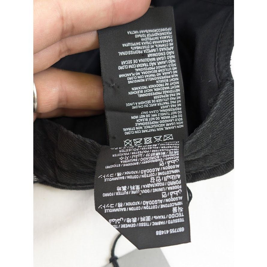 Balenciaga o1rshd1 Size: S / Embroidered Scissors Hat / Cap in Black Size ONE SIZE - 15 Thumbnail