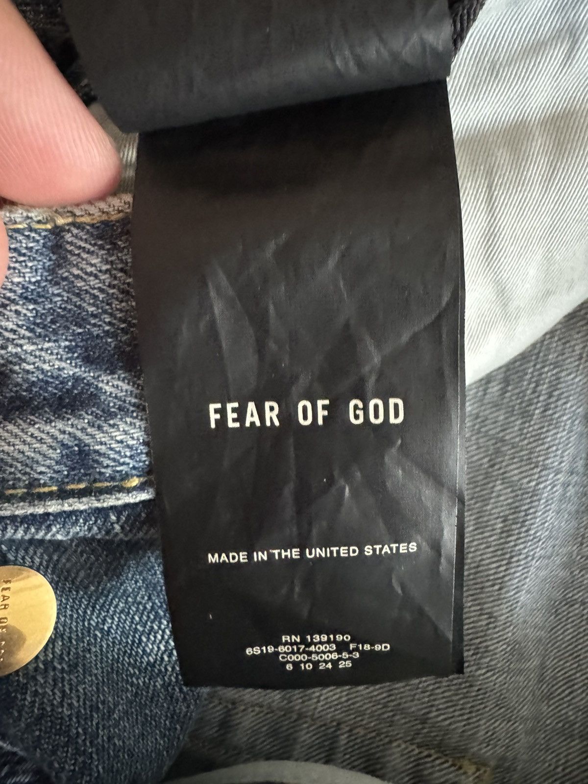 Fear of God Fear of god sixth collection denim Size US 35 - 8 Thumbnail