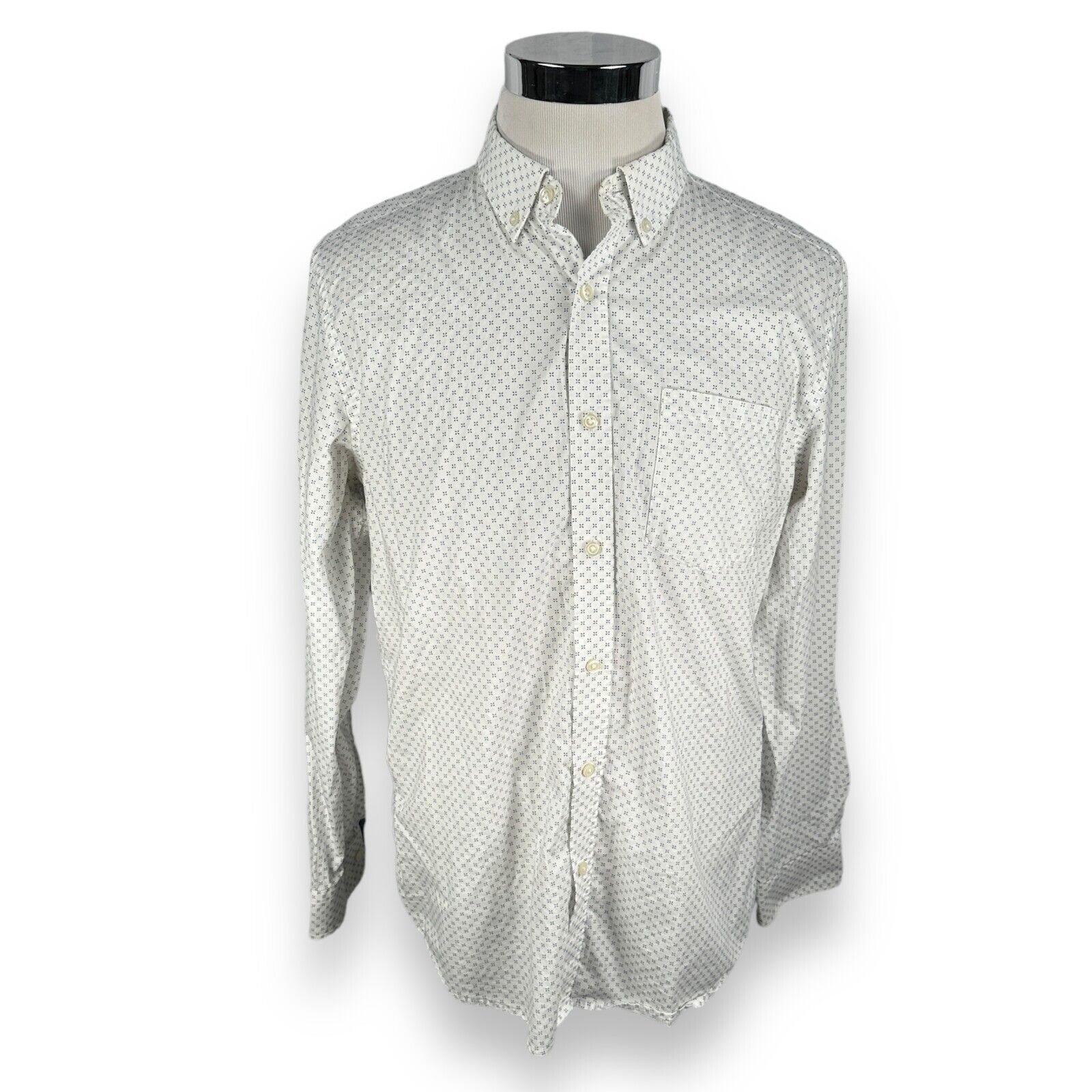 Banana Republic Banana Republic Shirt Men L White Long Sleeve Button Down Size US L / EU 52-54 / 3 - 1 Thumbnail