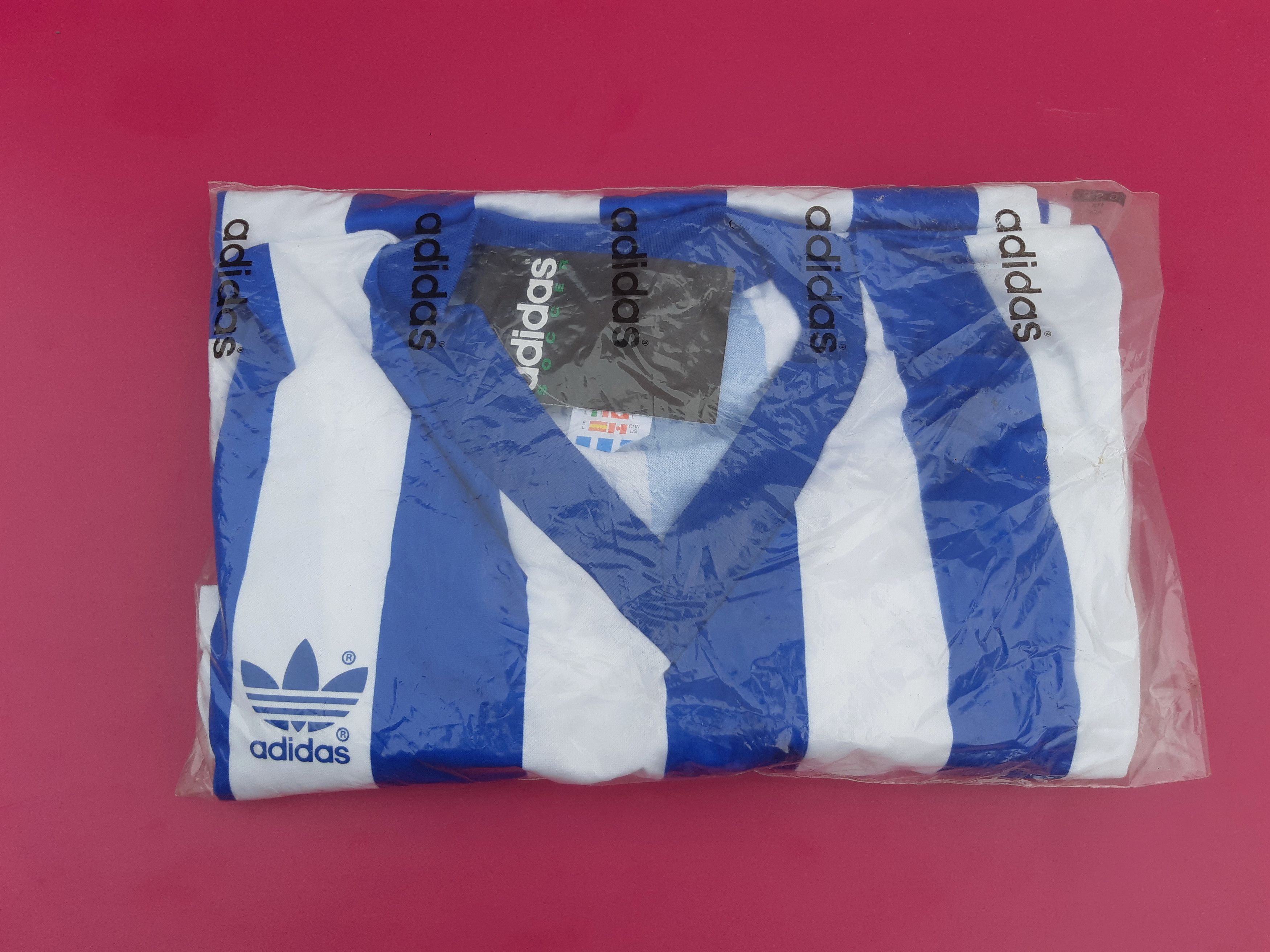Adidas Vintage 80s ADIDAS Soccer Jersey made in England size L NWT Size US L / EU 52-54 / 3 - 6 Thumbnail