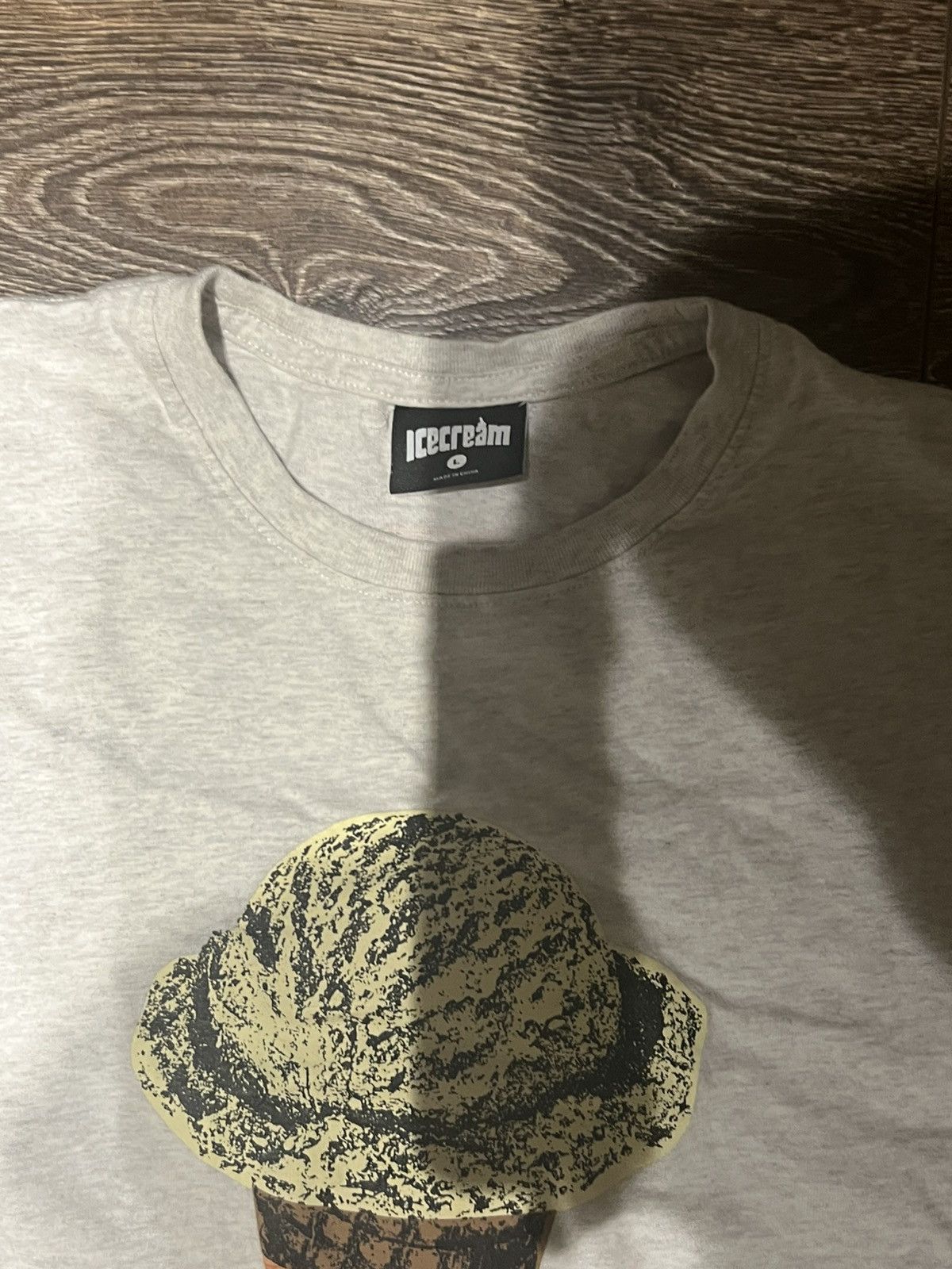 Icecream Cream Grey Icecream BBC Cream Graphic Tee Size US L / EU 52-54 / 3 - 3 Thumbnail
