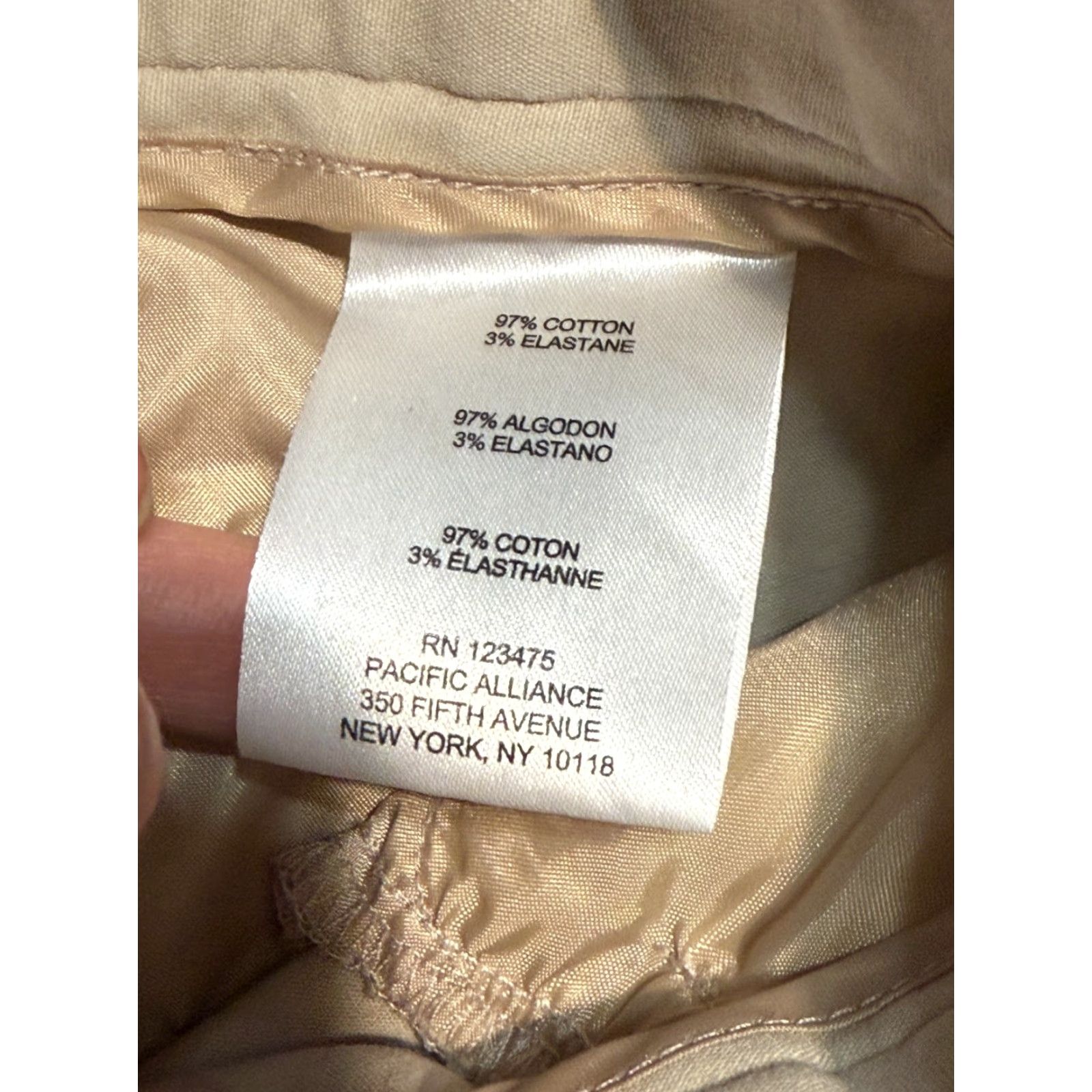 Jones New York Jones New York Pants Women's Size 2 Tan Straight Leg Light Wash Mid Rise Beige Regular Inseam 25 in Ankle Stretch Mens? Size 26" / US 2 / IT 38 - 6 Thumbnail