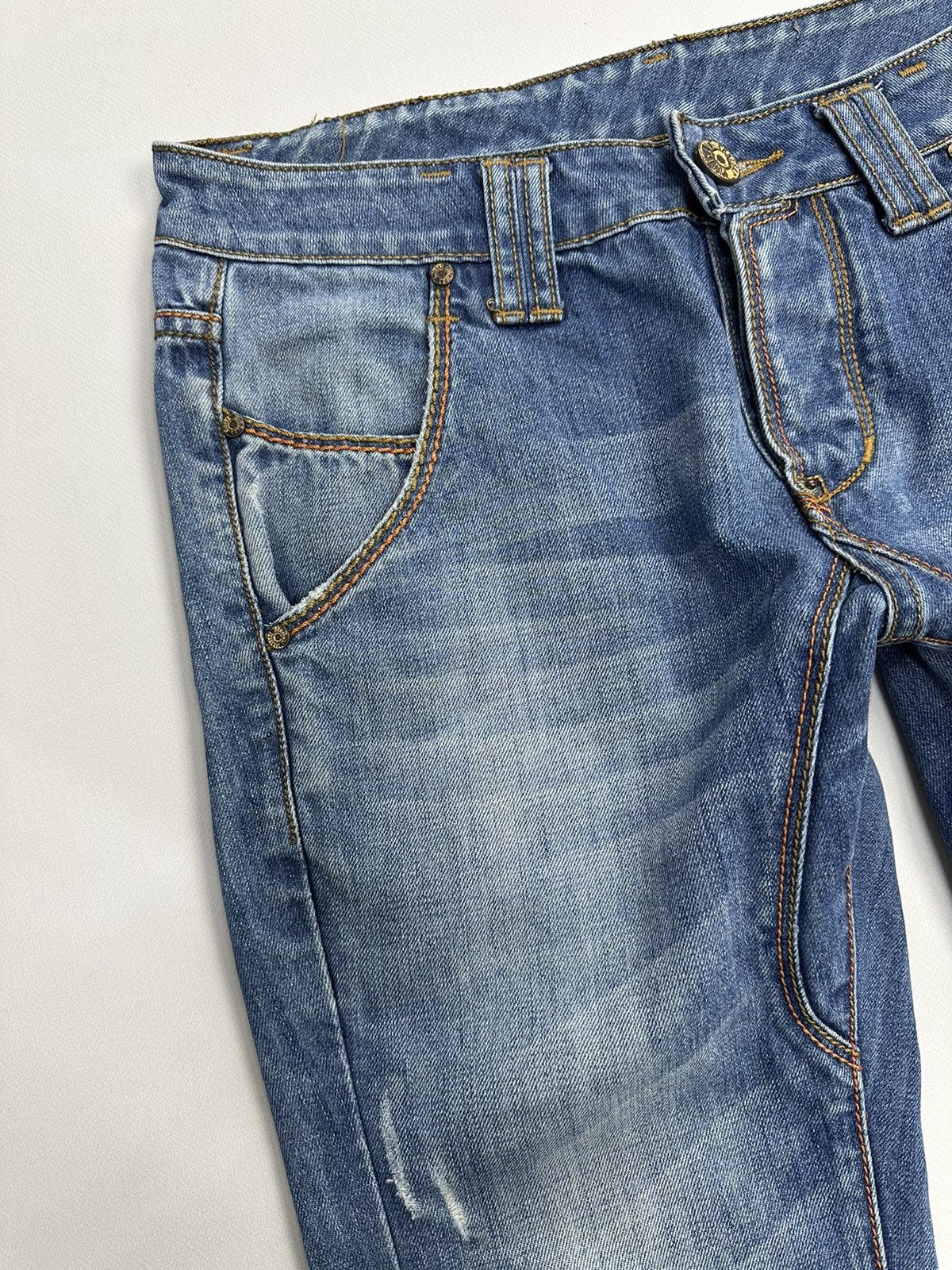 Takashi Murakami Vintage Denim Jeans Japanese Design Y2k Diesel Avantgarde Size US 32 / EU 48 - 3 Thumbnail