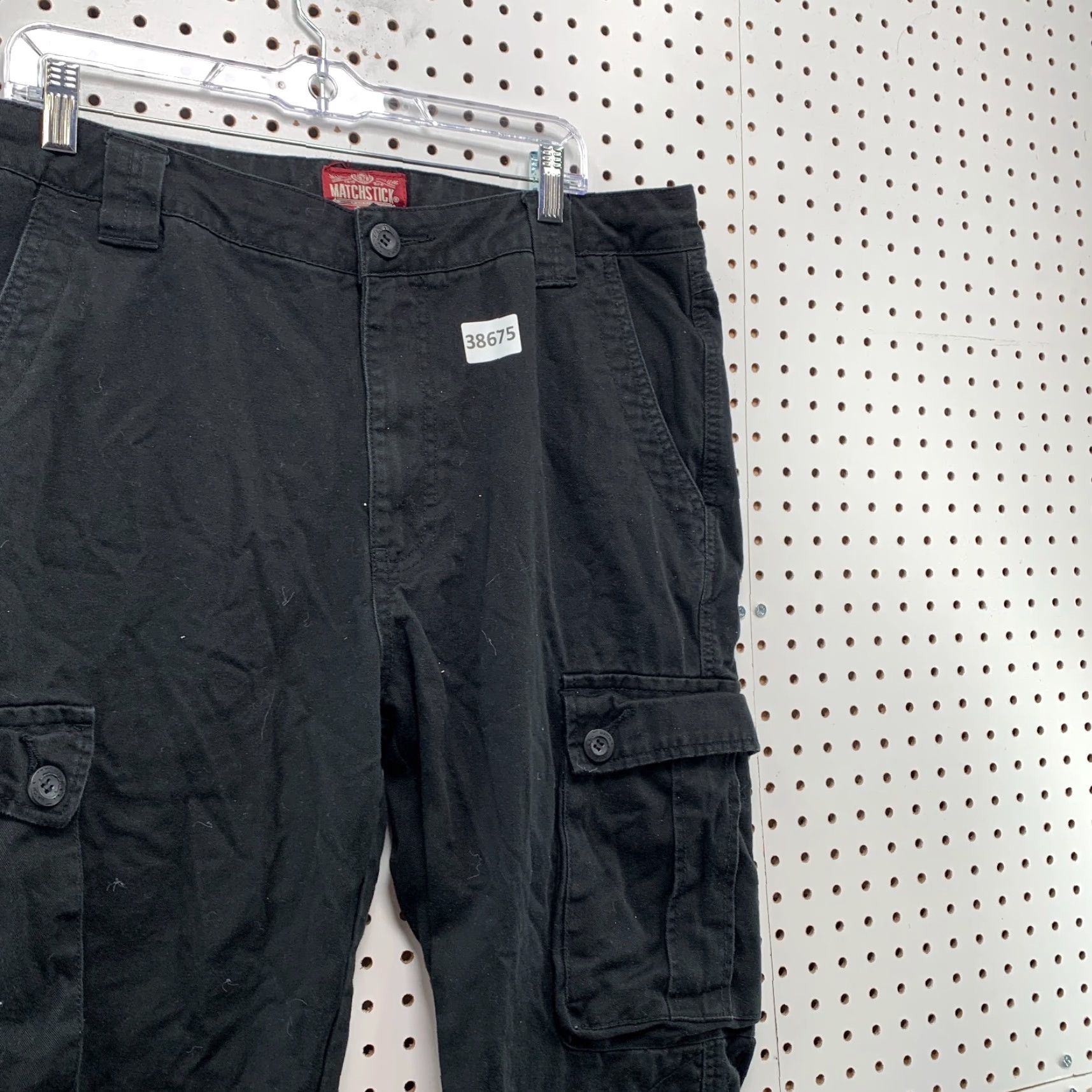 Vintage VINTAGE Matchstick Cargo Pants Black Mens Utility Pocket Size 38x31 Skateboard Size US 38 / EU 54 - 6 Thumbnail