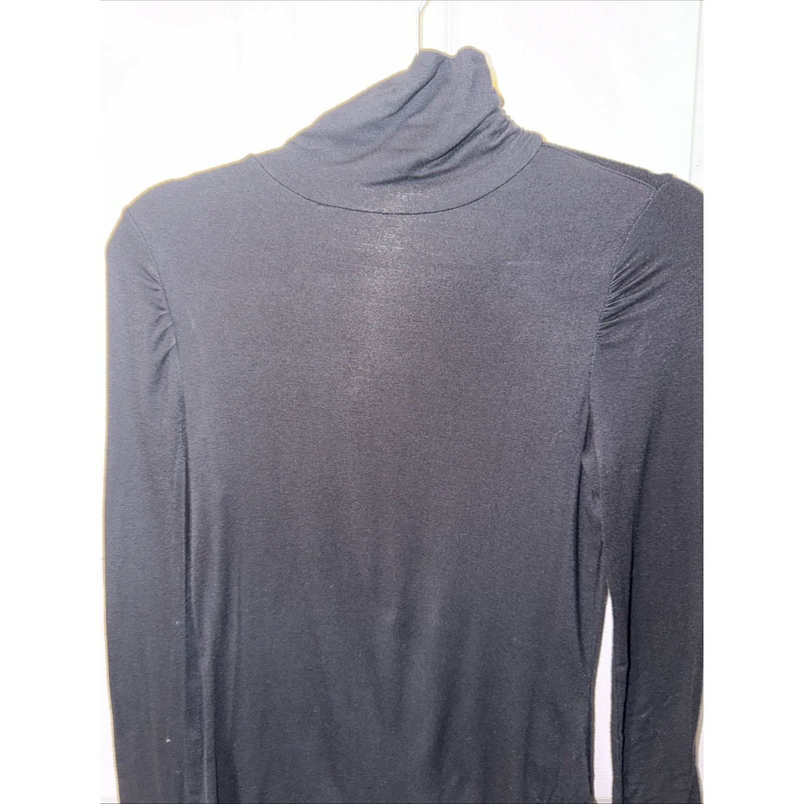 Apt. 9 Apt. 9 Essentials Women's Shirt PXS Black Turtle Neck Long Size XS / US 0-2 / IT 36-38 - 2 Thumbnail