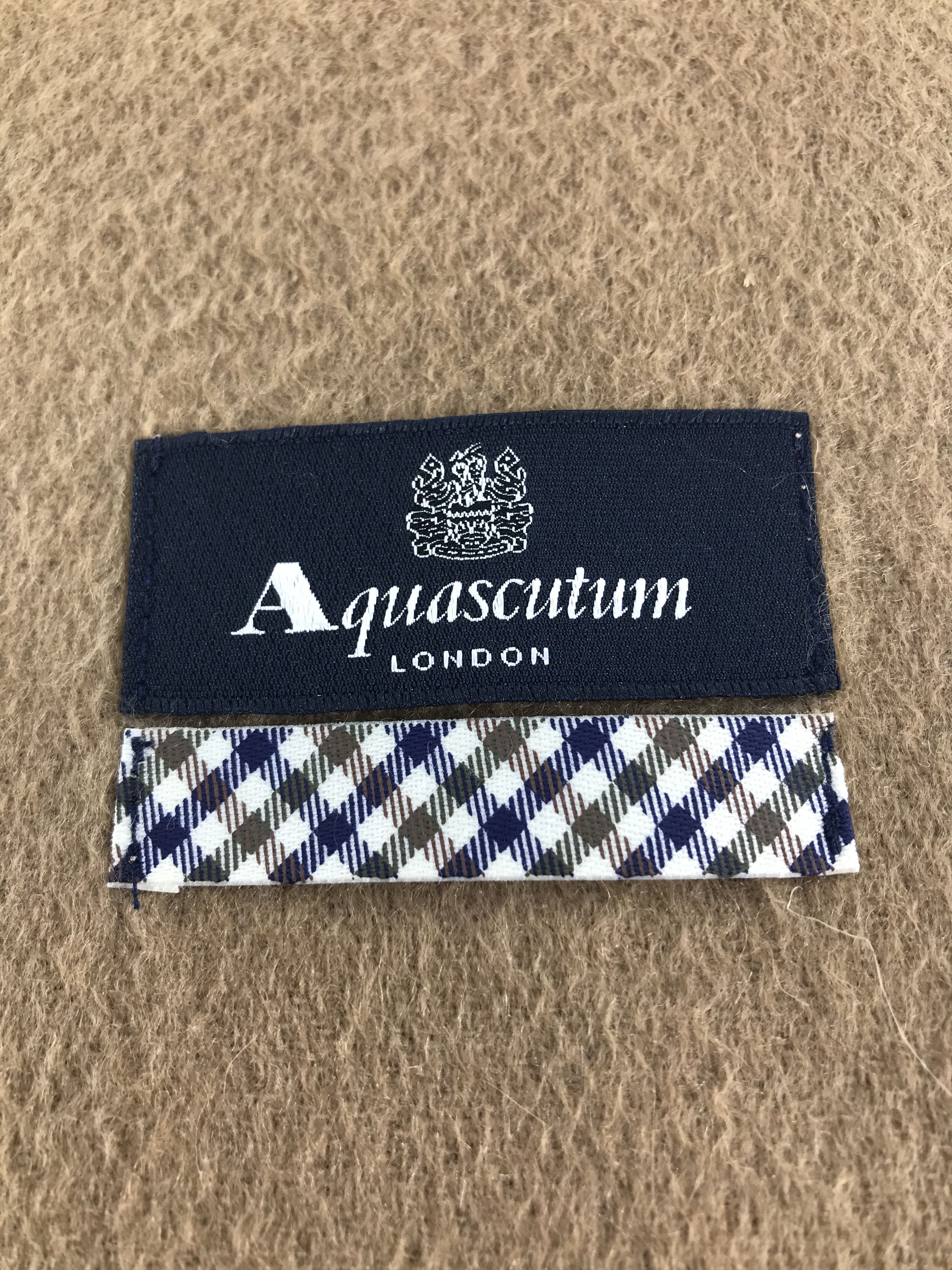 Aquascutum Aquascutum Plain Cashmere Scarf Muffler V449 Size ONE SIZE - 4 Thumbnail