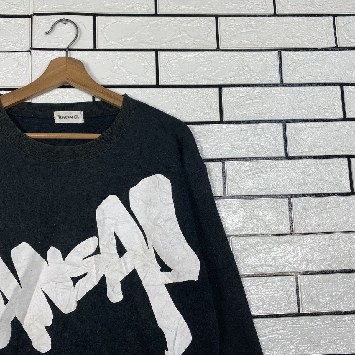 Kansai Yamamoto 📌Vintage Sweatshirt Kansai O2 Big Log Spell Out Size US M / EU 48-50 / 2 - 7 Thumbnail