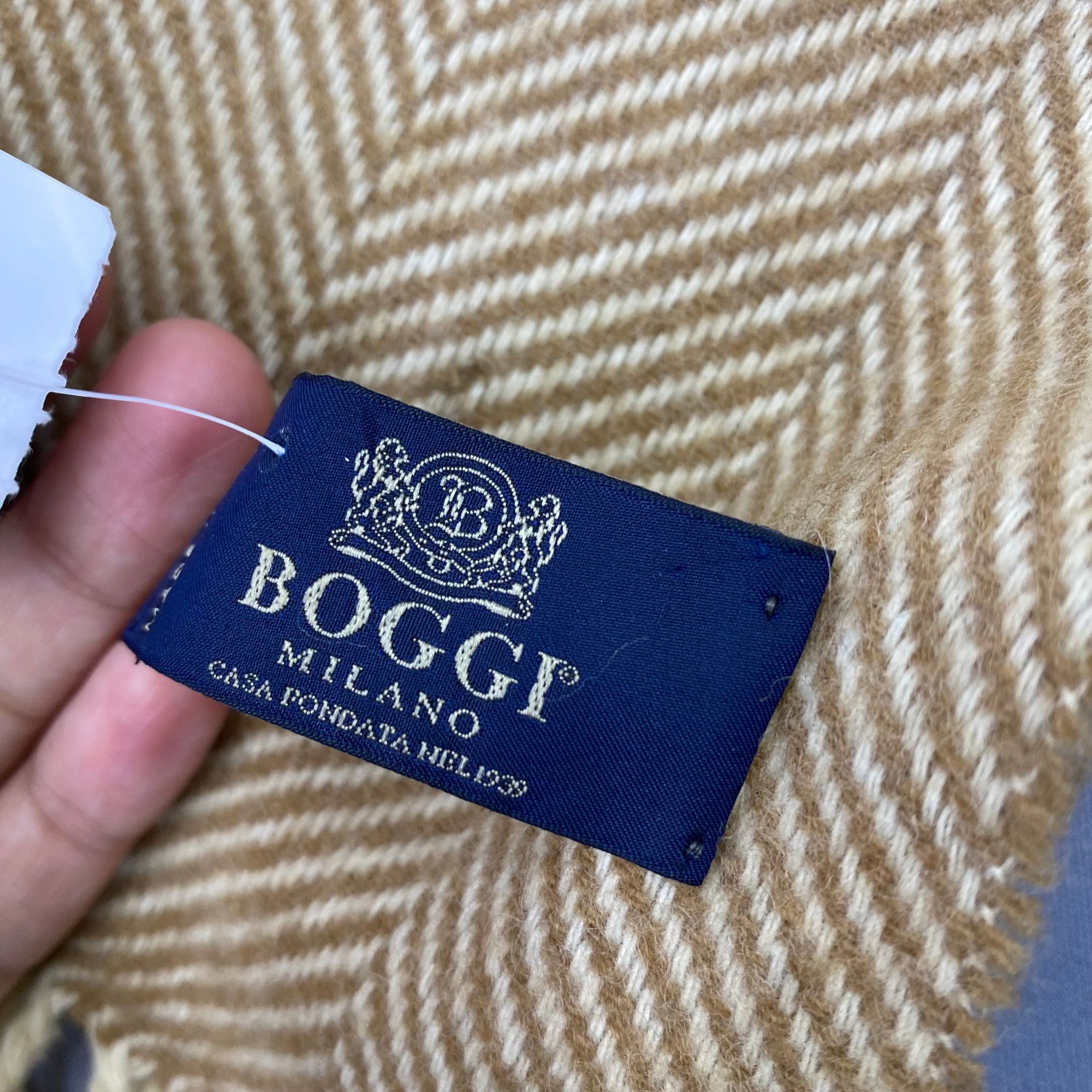 Boggi Vintage Boggi Scarf Muffler Wool Tweed Winter Scarves Size ONE SIZE - 4 Thumbnail