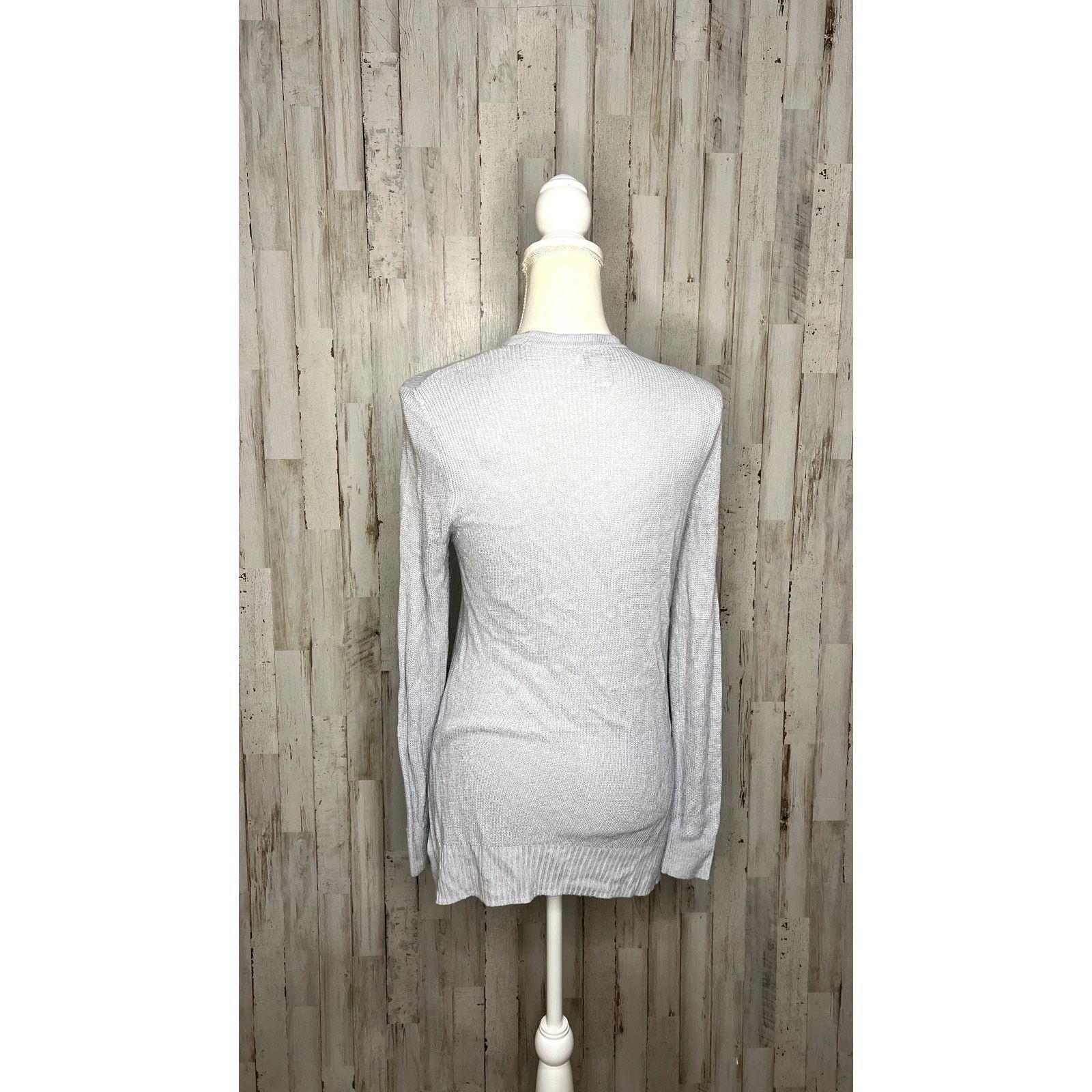 Nine West Nine West Women's Blue Long Sleeve Open Front Cardigan Small Size S / US 4 / IT 40 - 5 Thumbnail