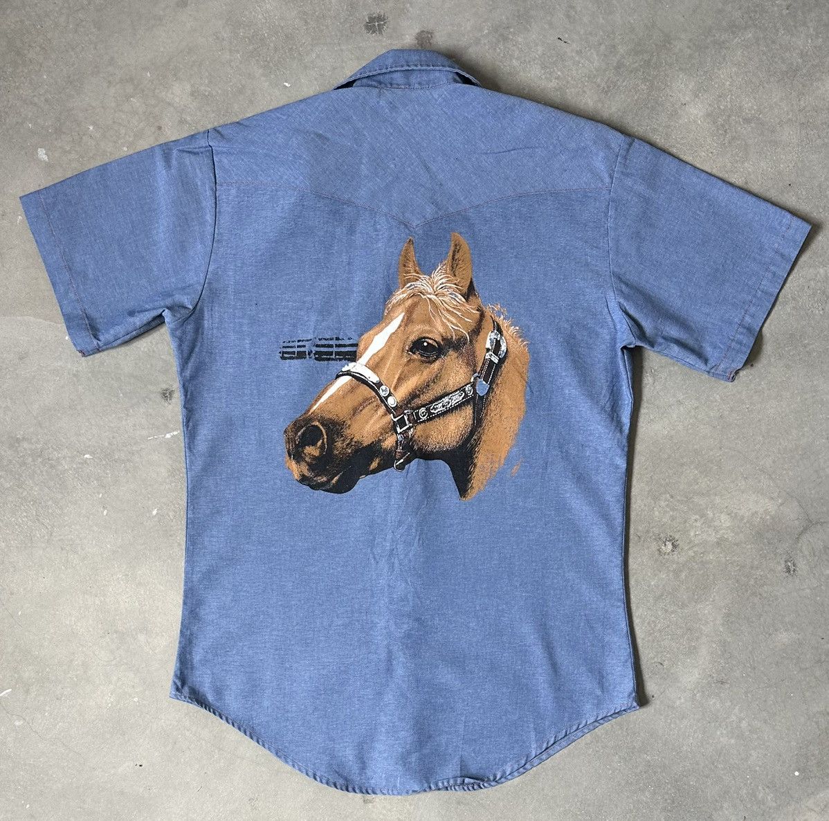 Vintage VINTAGE COWBOY CHAMBRAY SHIRT Size US M / EU 48-50 / 2 - 1 Thumbnail