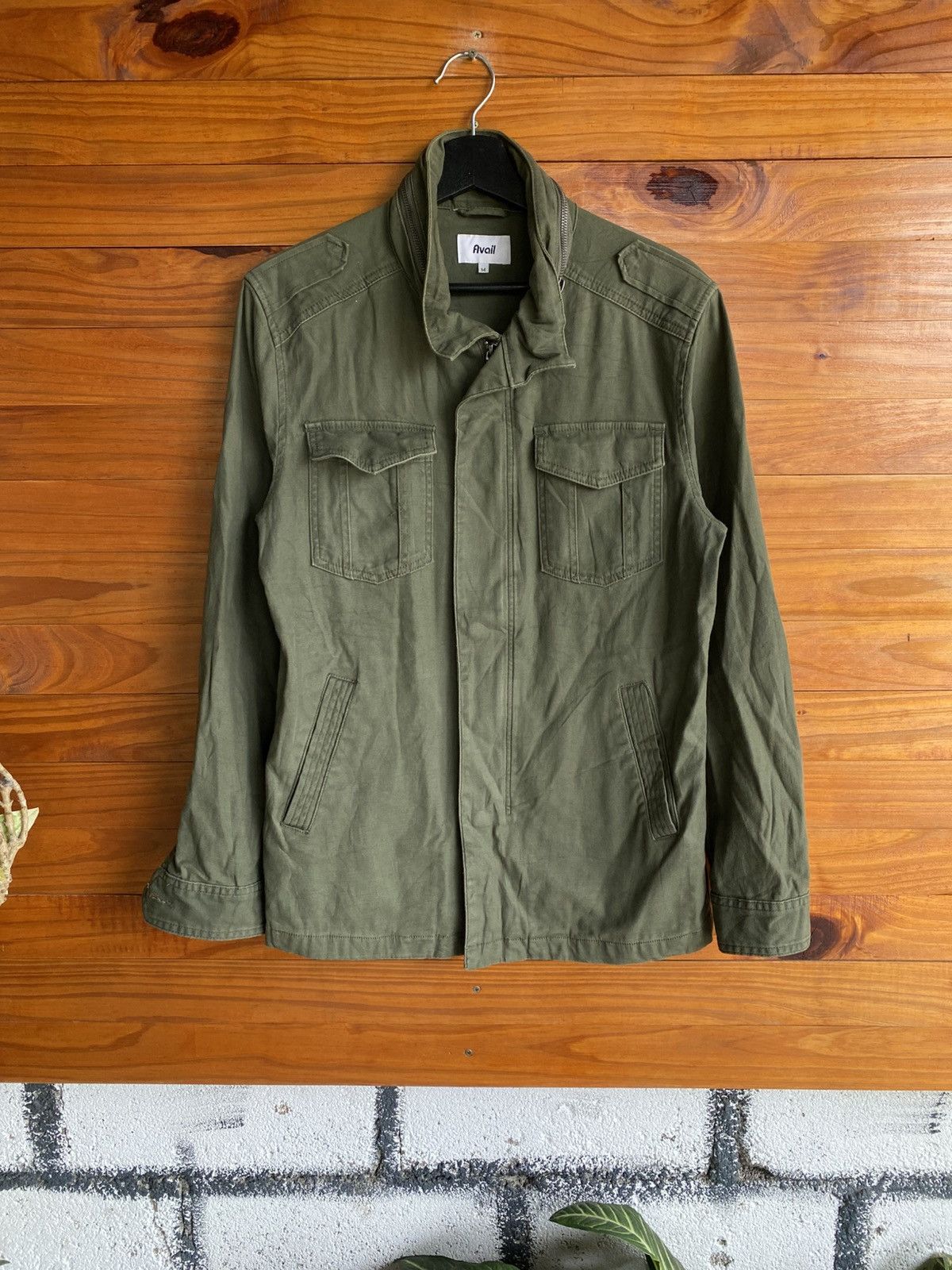 Japanese Brand Avail Olive Green Military Field Jacket | Utility Casual Size US M / EU 48-50 / 2 - 3 Thumbnail