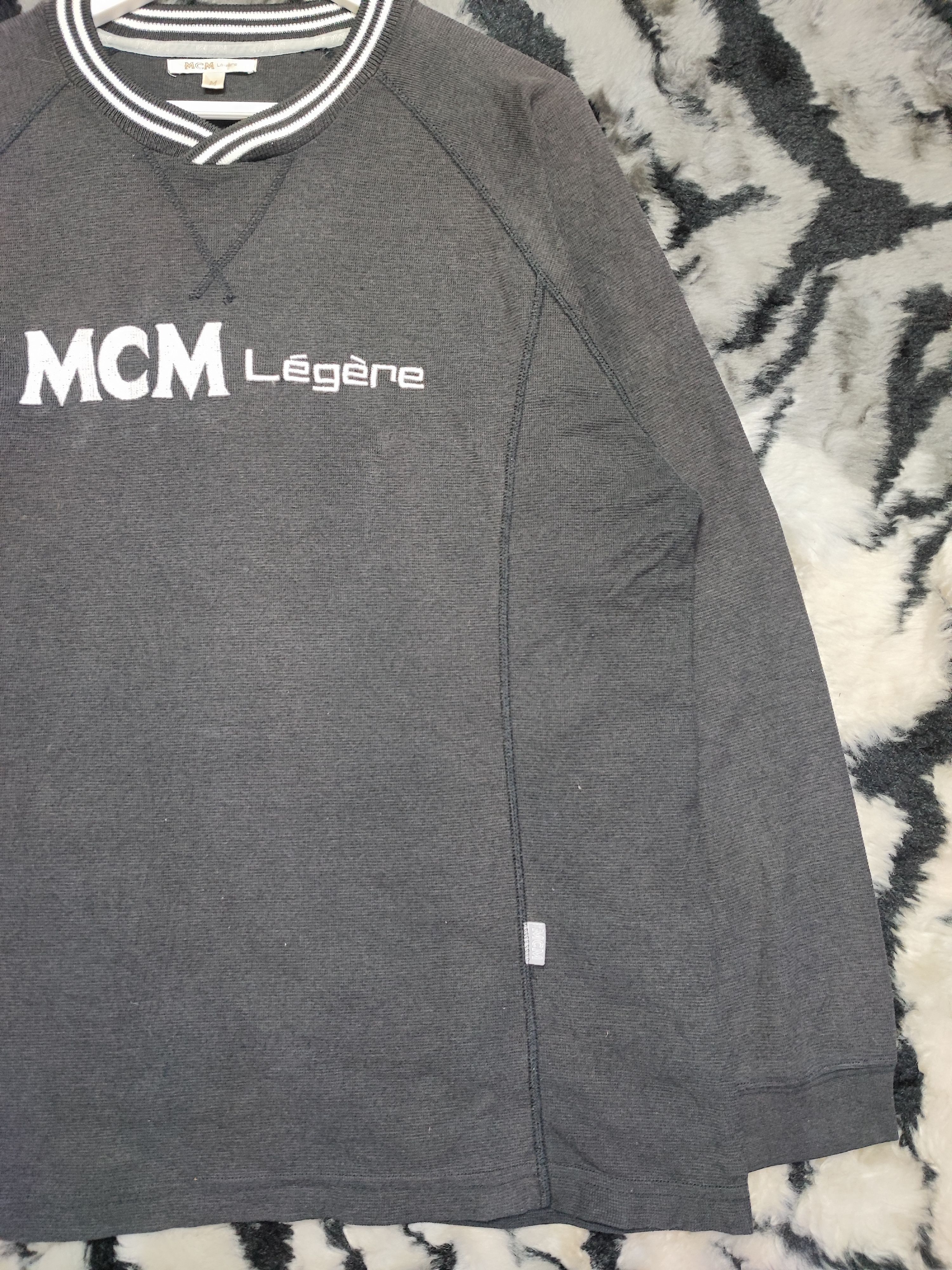Japanese Brand × MCM × Vintage Vtg MCM Legere Big Logo Sweatshirt Size US L / EU 52-54 / 3 - 4 Thumbnail