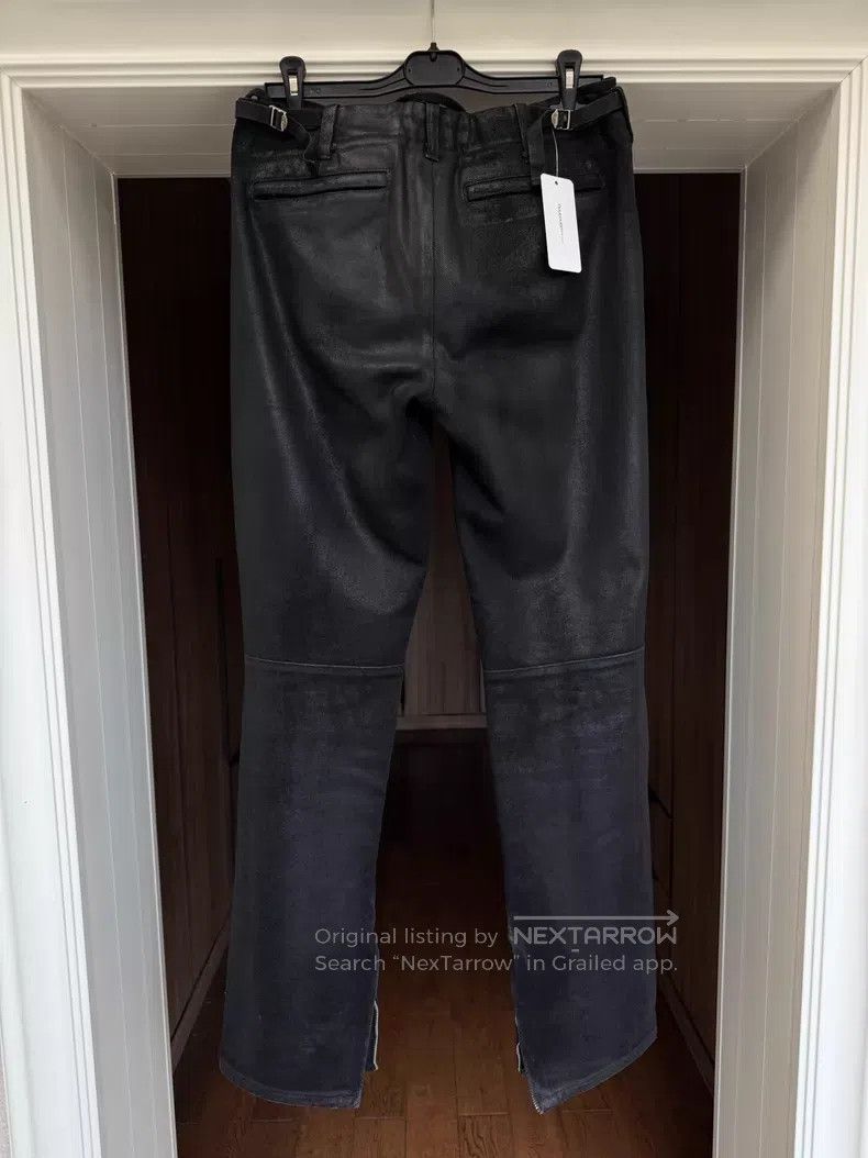 Helmut Lang Helmut Lang Black Waxed Zip Pants Size US 30 / EU 46 - 5 Thumbnail