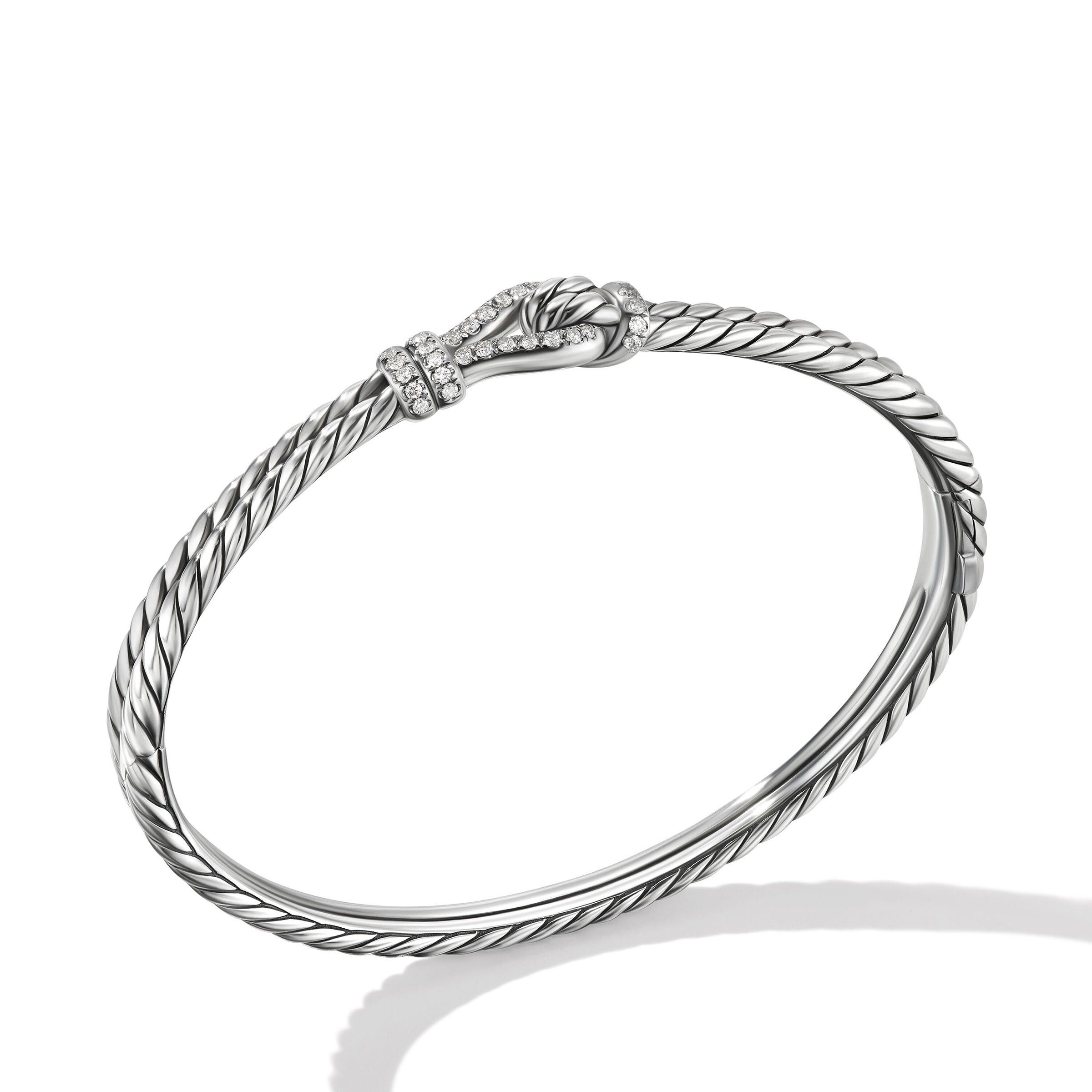 David Yurman o1w1db10525 B17456D Bracelet in Sterling Silver with Diamond Size ONE SIZE - 2 Thumbnail