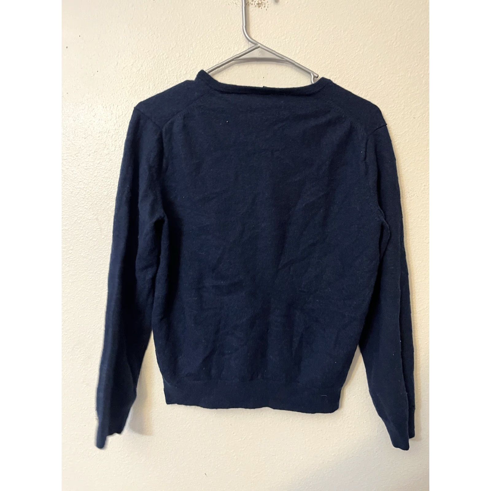J.Crew J.CREW Sweater Mens Size L Slim Merino Wool Blue V-Neck Pullover 03795 Size US L / EU 52-54 / 3 - 2 Thumbnail