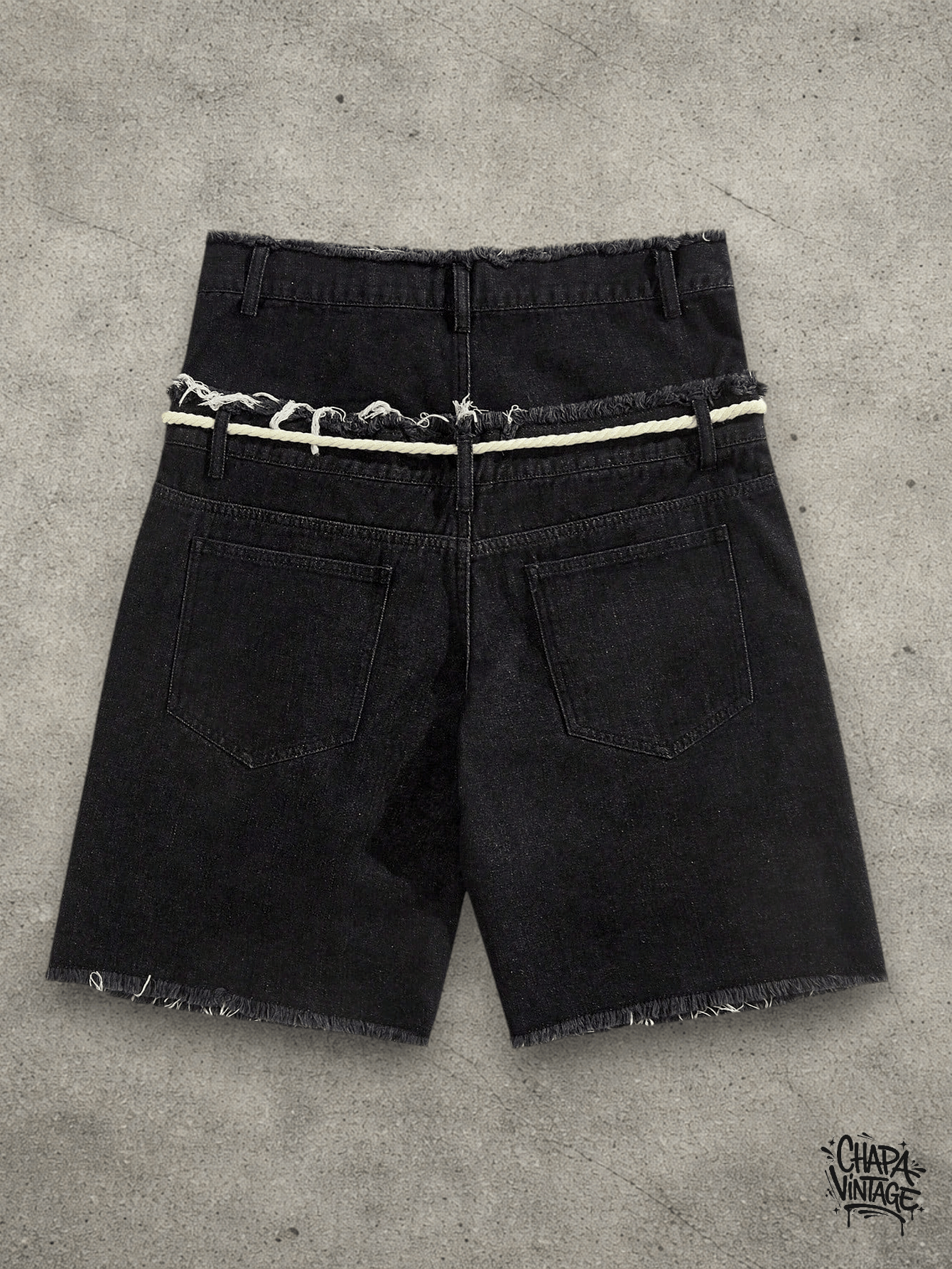 Jean Double waistband shorts Size US 32 / EU 48 - 4 Thumbnail