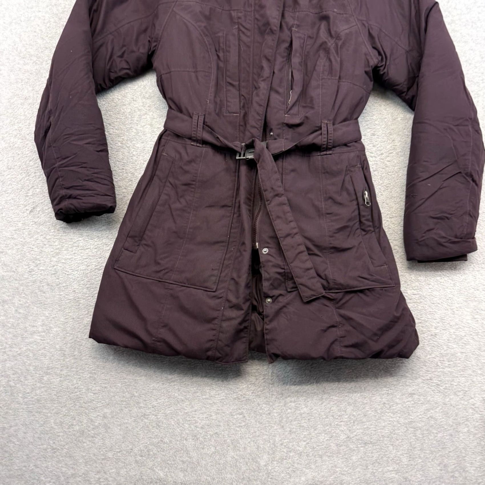 The North Face VINTAGE The North Face Jacket Womens M Plum Purple Puffer Down Hood Coat Lady Size M / US 6-8 / IT 42-44 - 2 Thumbnail