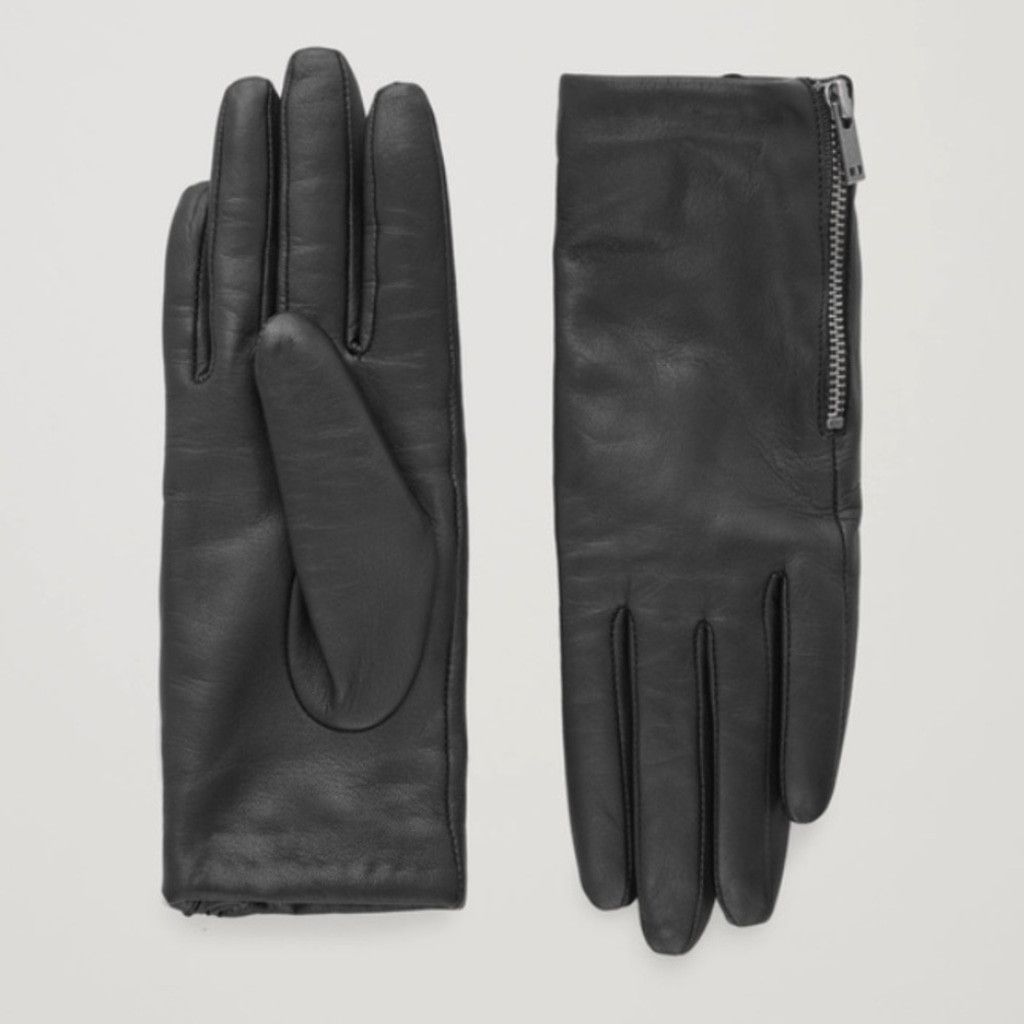 GLOVES LEATHER CASHMERE-LINED 【破格！】COS