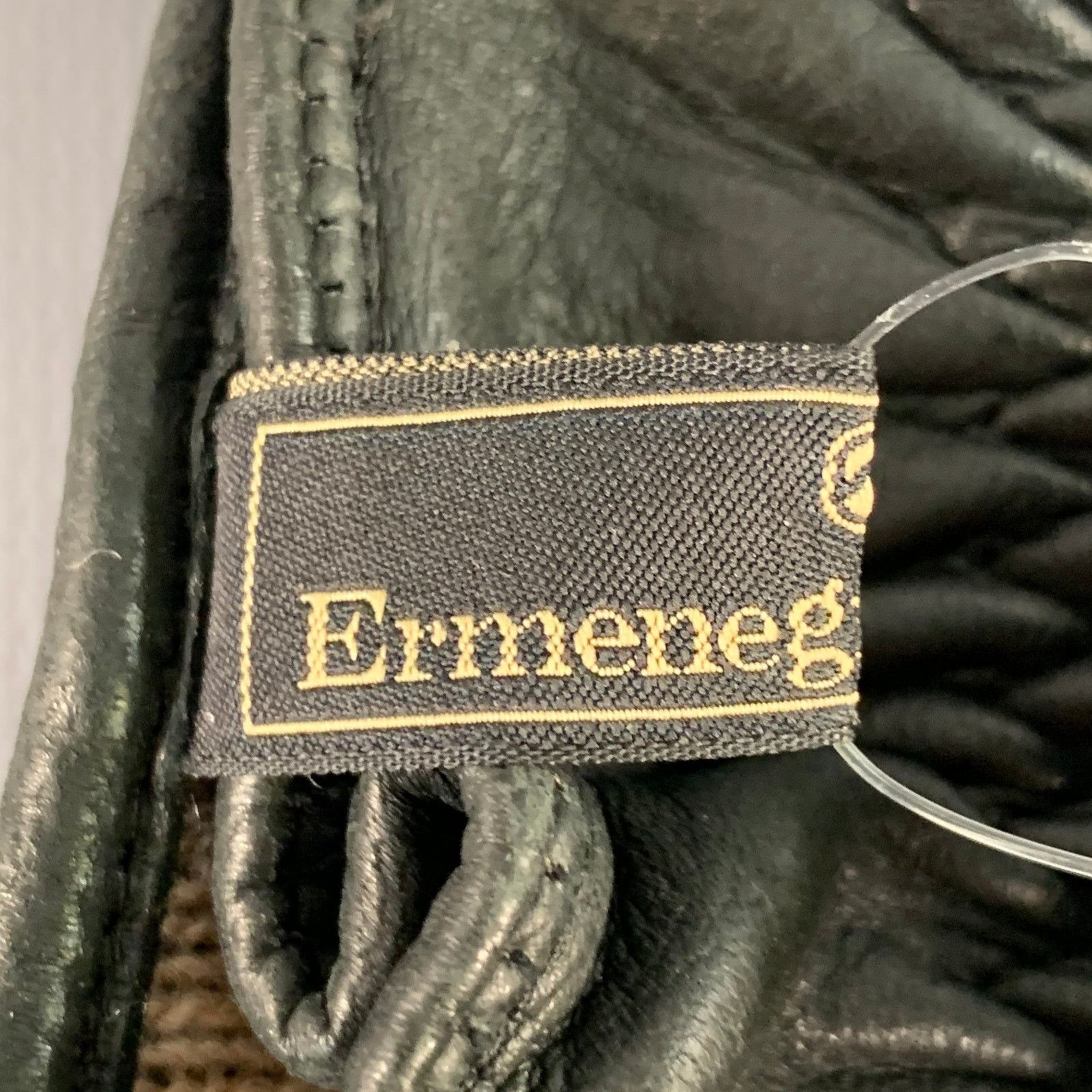 Ermenegildo Zegna ERMENEGILDO ZEGNA Size M Black Leather Gloves Size ONE SIZE - 4 Thumbnail
