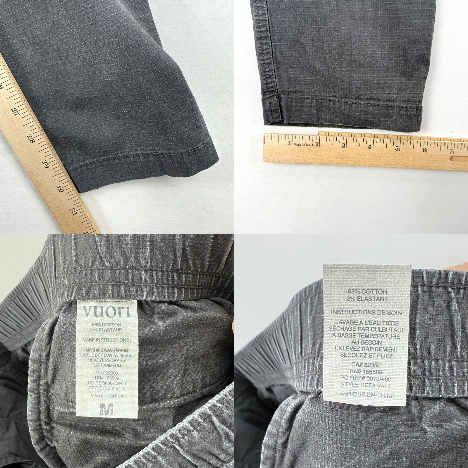 Vuori Vuori Mens Medium Ripstop Climber Pant Gray Drawstring Stretch Athleisure V412 Pants M Size US 31 - 9 Thumbnail