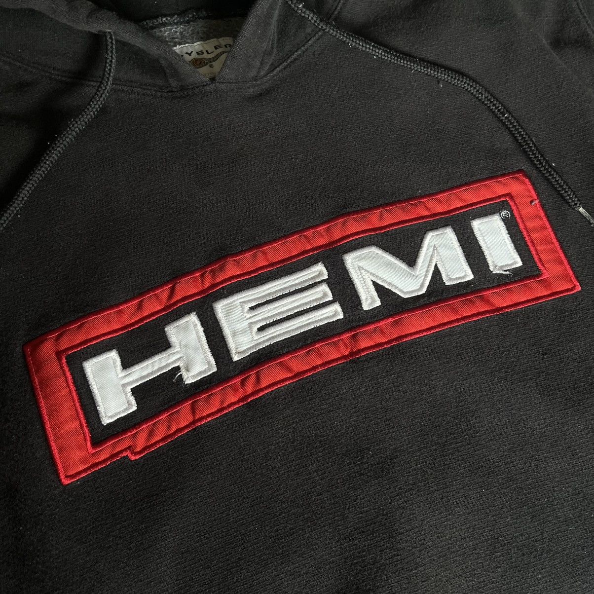 Chrysler Vintage 2000s Chrysler Hemi Engine Embroidered Logo Hoodie Size US L / EU 52-54 / 3 - 3 Thumbnail