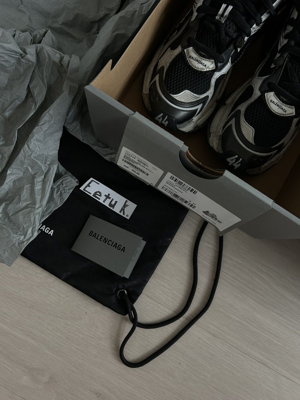 Balenciaga Balenciaga Runner Sneaker – White/Black Size US 11 / EU 44 - 6 Thumbnail