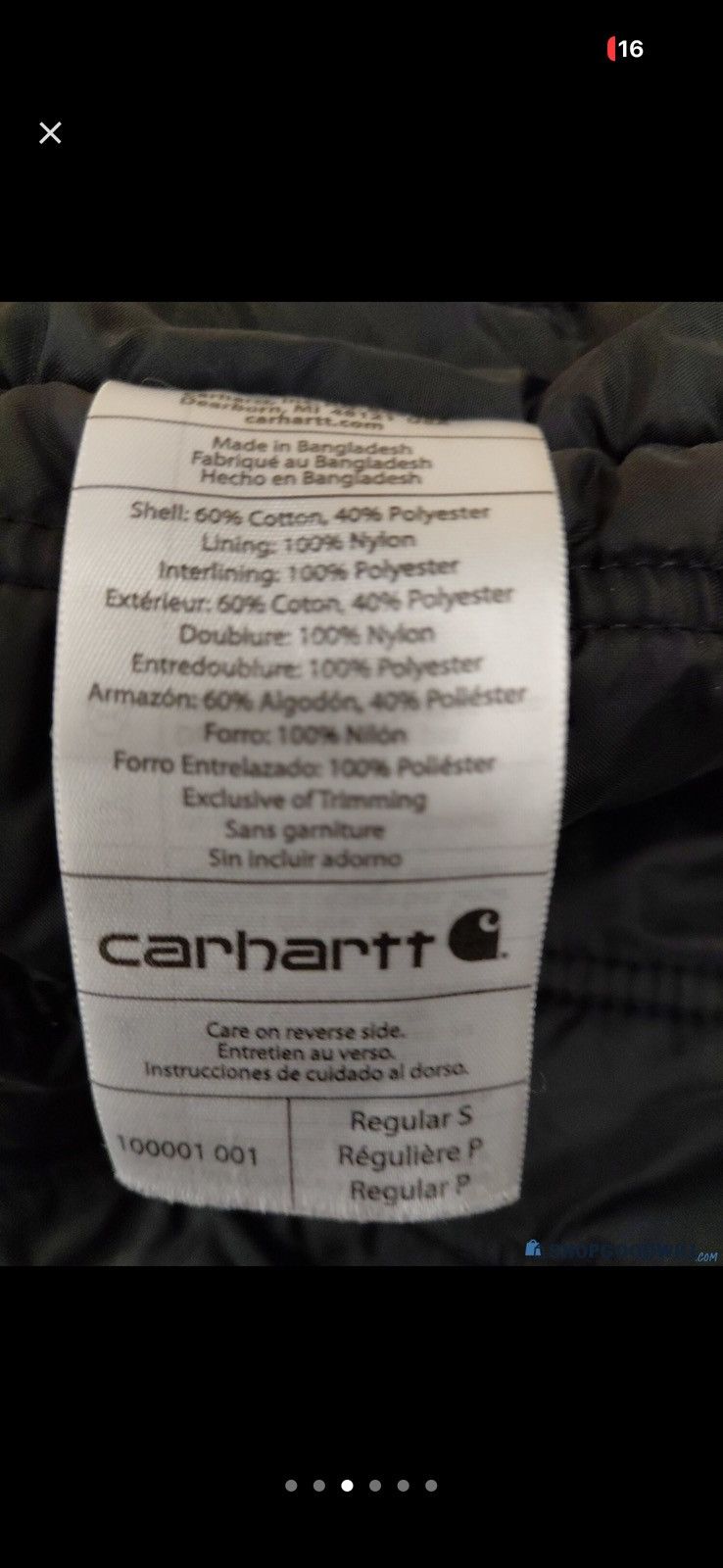 Carhartt Vintage Carhartt Made in USA Active Jacket - Black - Small Size US S / EU 44-46 / 1 - 5 Thumbnail